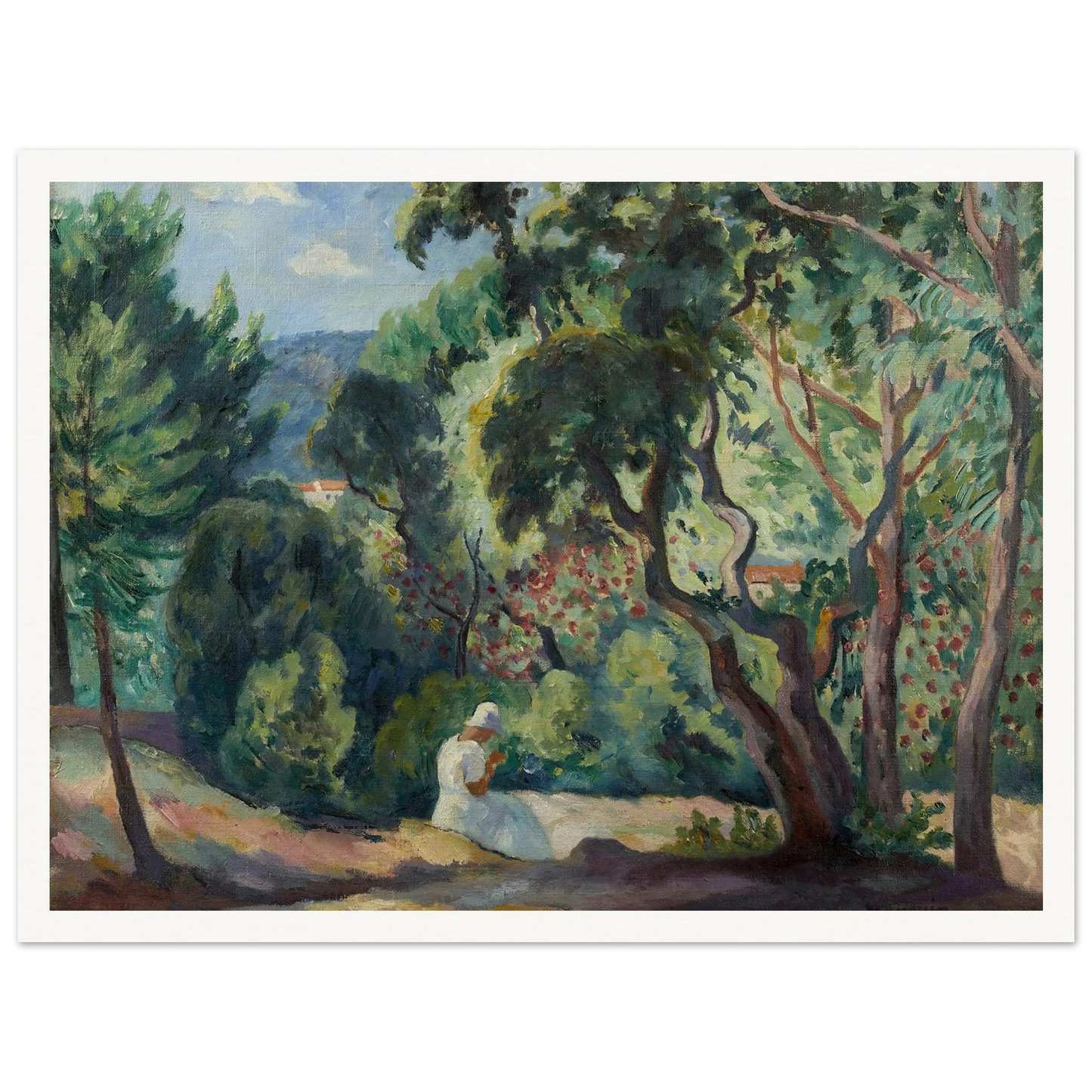 Sous-bois à la Moutte, Saint-Tropez (1921) Art Print | Henri Manguin-Quipham Collections