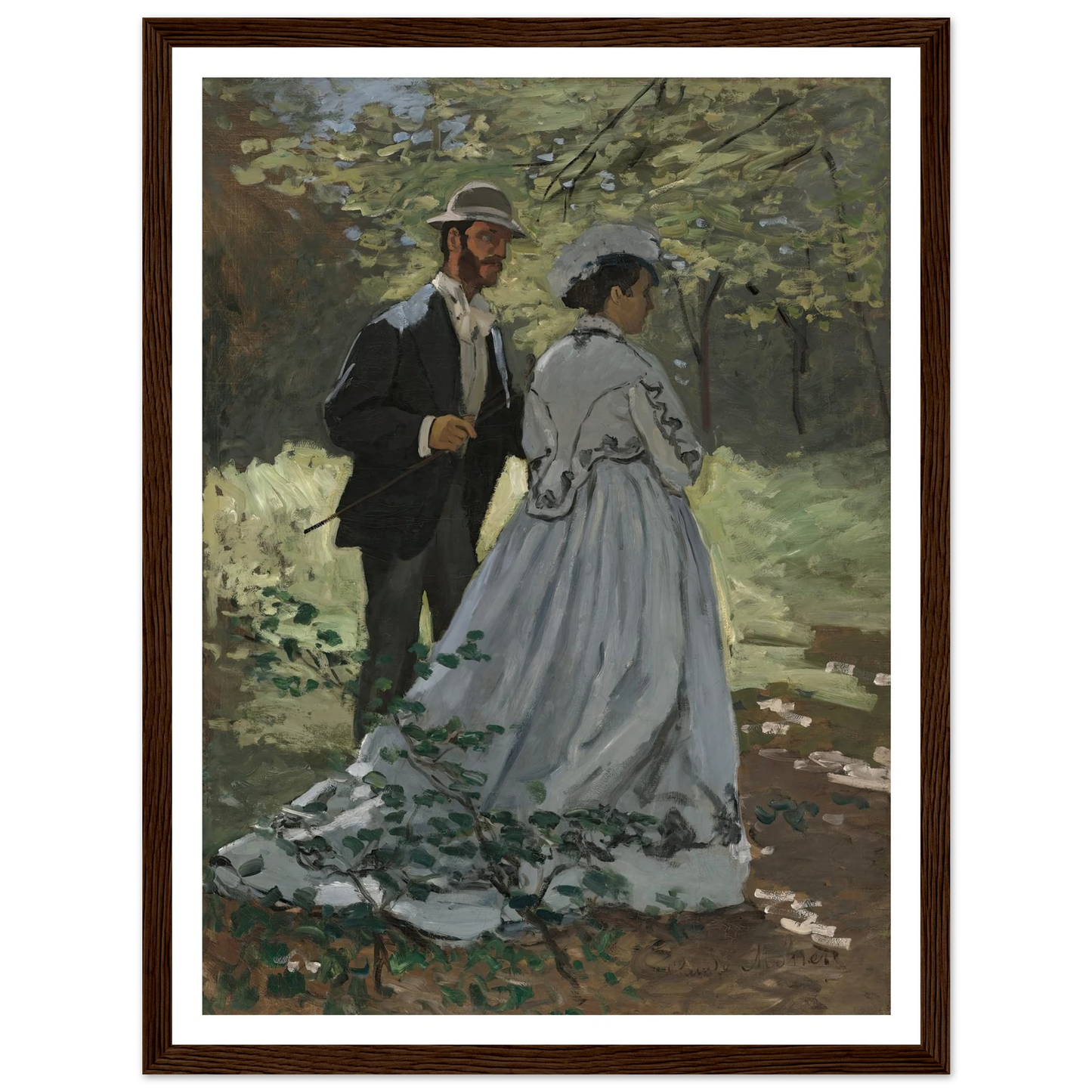 Bazille and Camille (Study for Déjeuner sur l’Herbe ) (1865) Art Print | Claude Monet-Quipham Collections