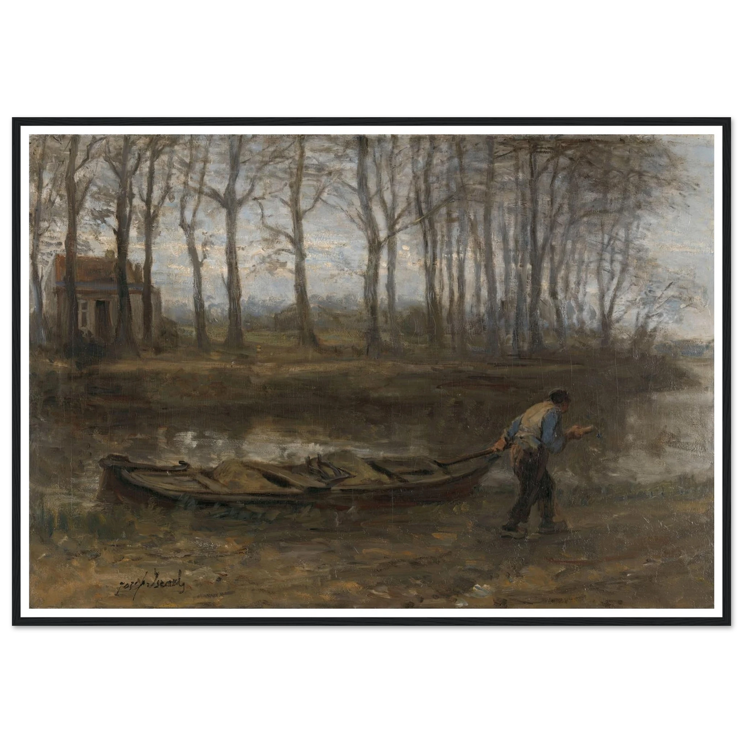 The Sand Bargeman (1887) Art Print | Jozef Israels-Quipham Collections