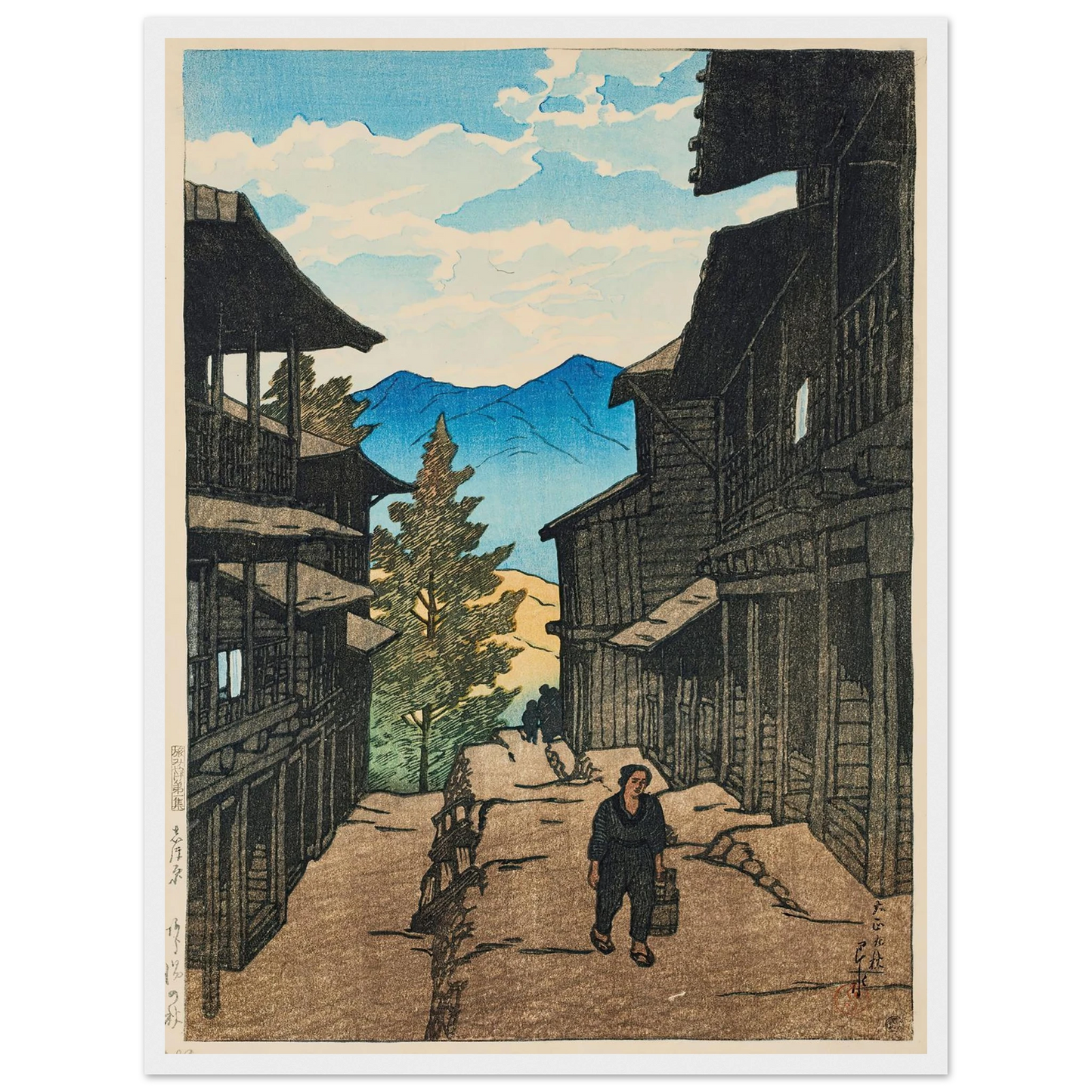 Shiobara Arayu no aki (Autumn in Arayu, Shoibara) (1920) Art Print | Kawase Hasui-Quipham Collections