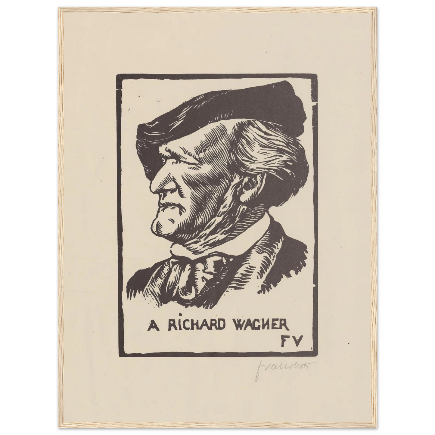 A Richard Wagner (1891) Art Print | Felix Vallotton-Quipham Collections