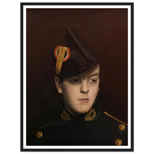 Portrait of Armand Gérome Art Print | Jean Leon Gerome - Framed Poster - 30x40 cm / 12x16″ - Black frame