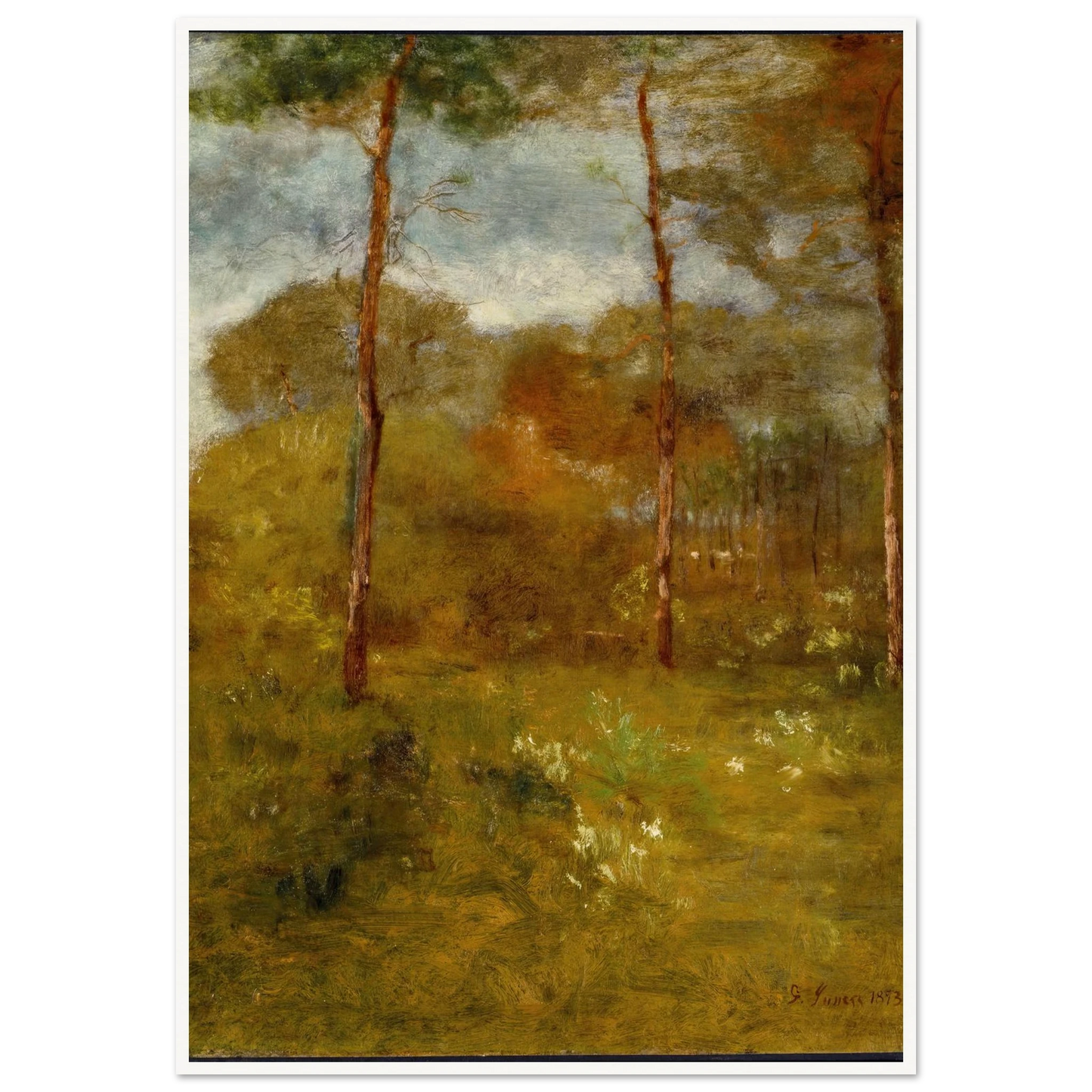 Orange Road, Tarpon Springs (1893) Art Print | George Inness-Quipham Collections