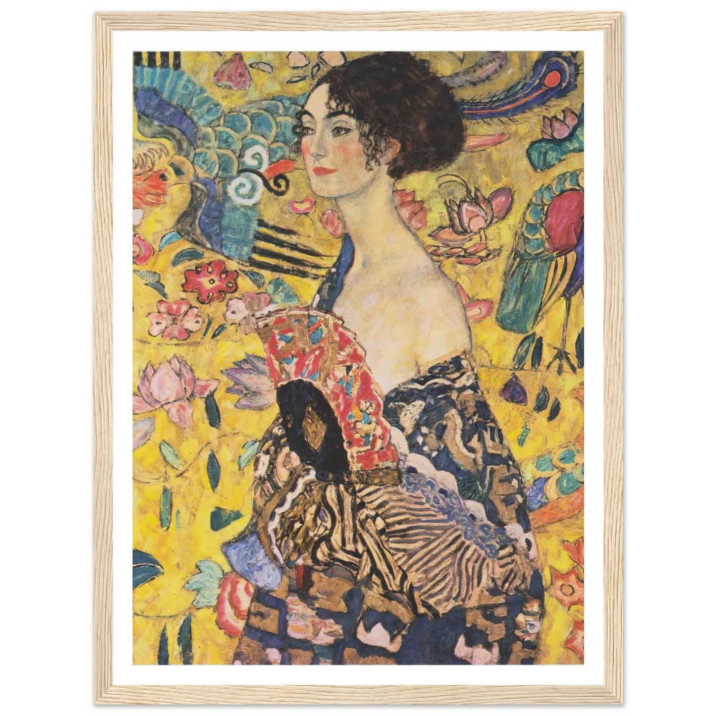 Woman with fan (1917-1918) Art Print | Gustav Klimt-Quipham Collections