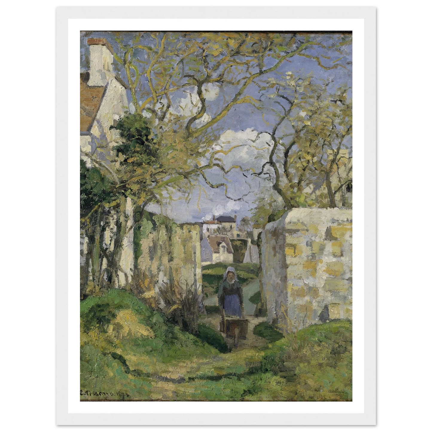 Landscape from Pontoise (1874) Art Print | Camille Pissarro-Quipham Collections