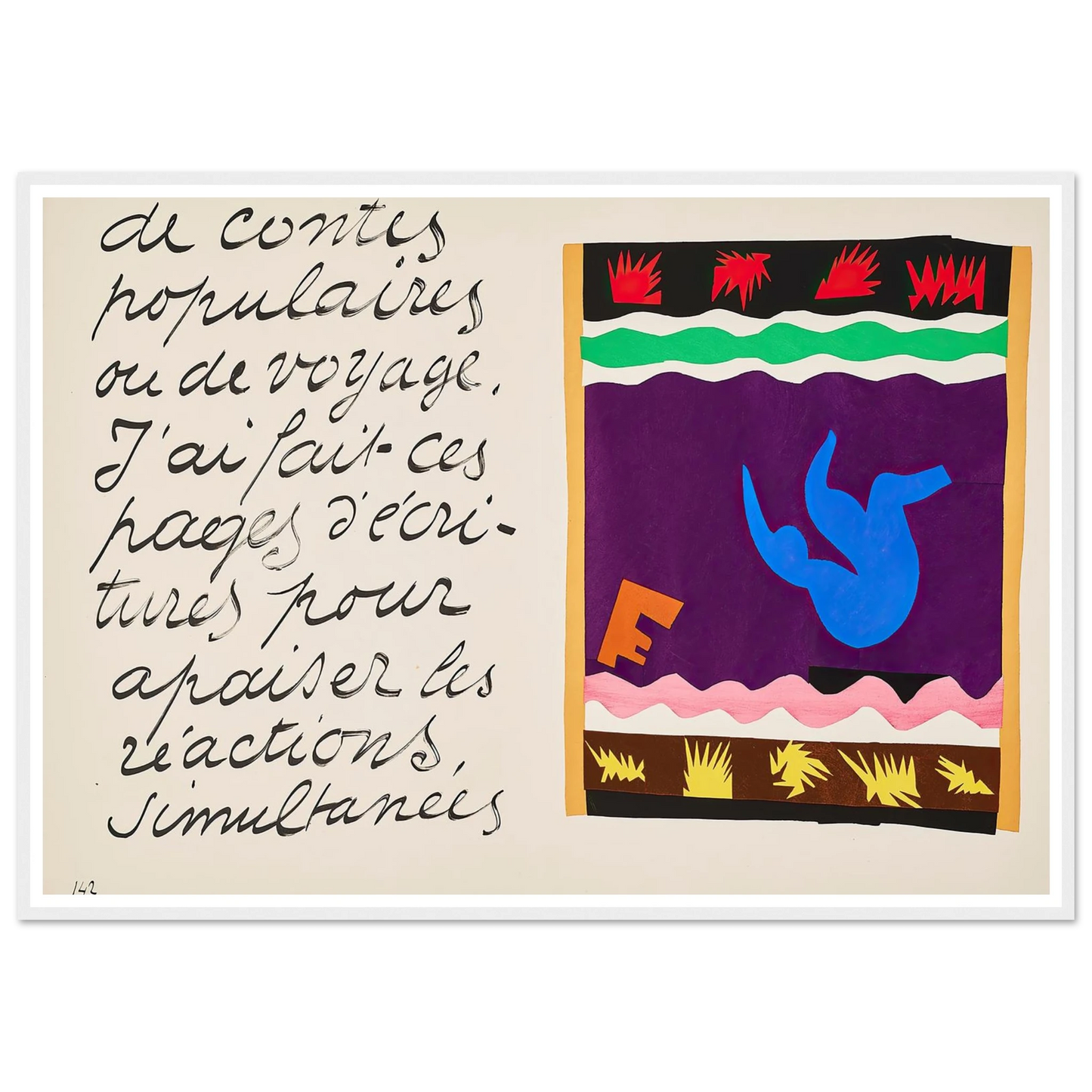 The toboggan (1947) Art Print | Henri Matisse-Quipham Collections