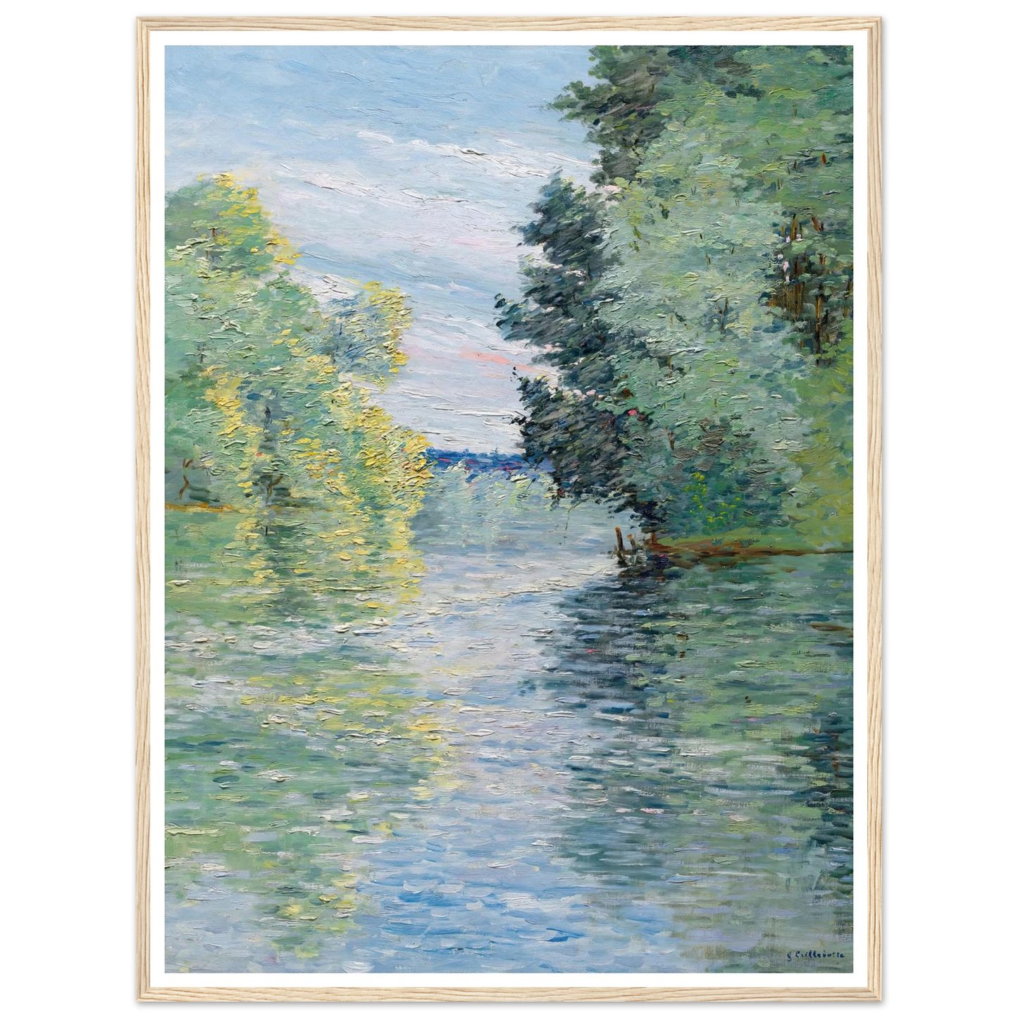 Le Petit bras de la Seine à Argenteuil (1890) Art Print | Gustave Caillebotte-Quipham Collections