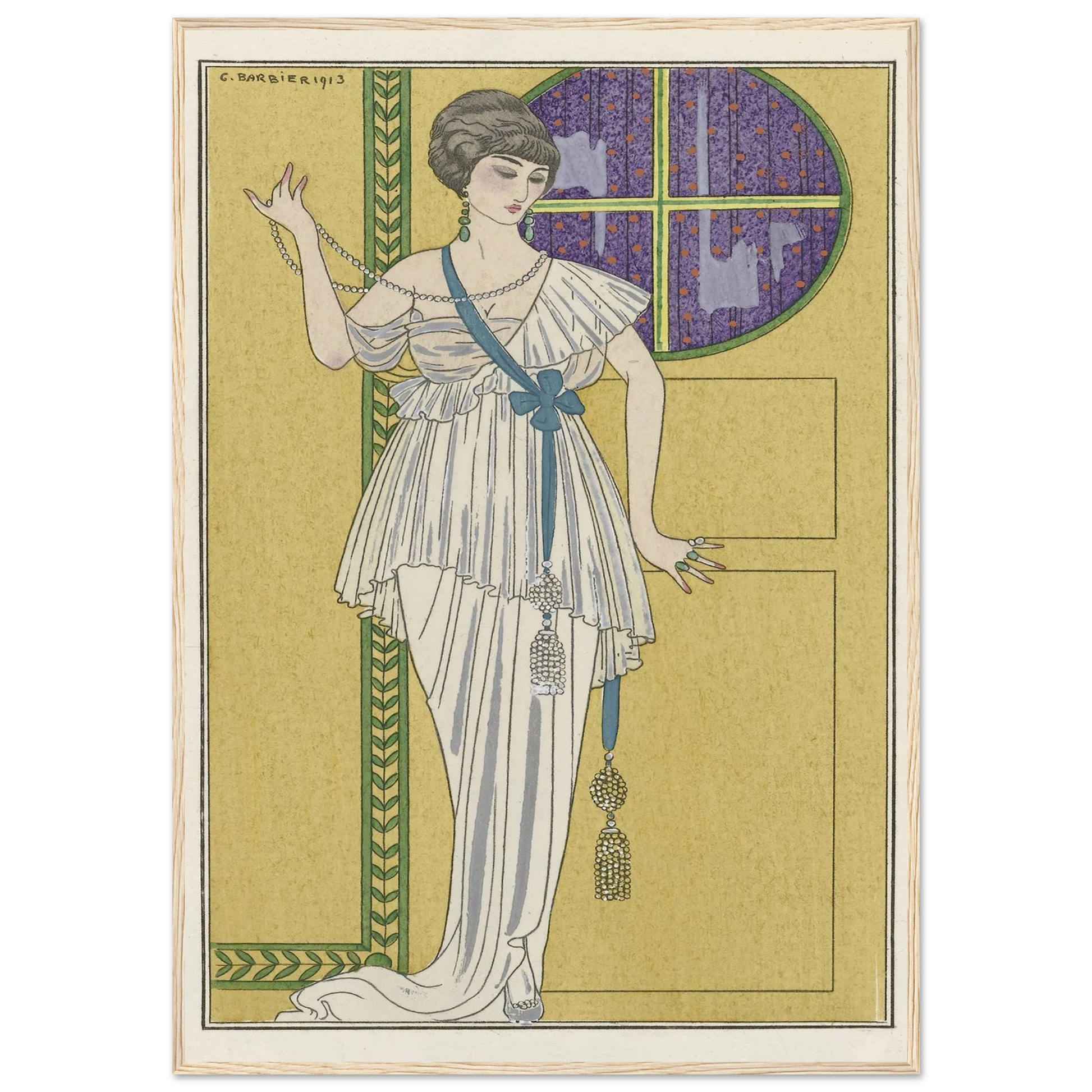 Grande robe du soir (1913) Art Print | George Barbier-Quipham Collections