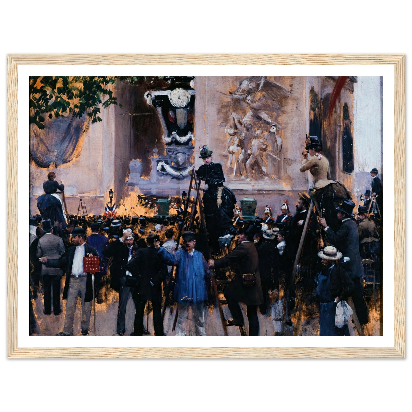 Les funérailles de Victor Hugo, place de l’Étoile (1er juin 1885) (1885) Art Print | Jean Beraud-Quipham Collections