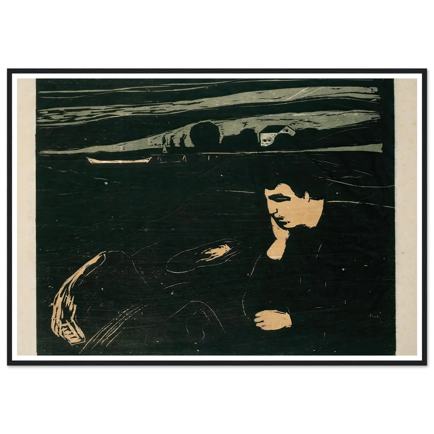 Melancholy III (1915–1917) Art Print | Edvard Munch-Quipham Collections