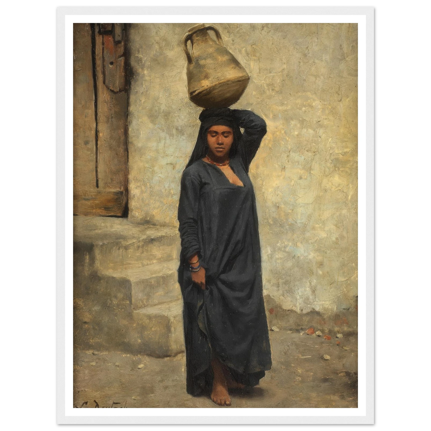 An Egyptian water carrier Art Print | Ludwig Deutsch-Quipham Collections