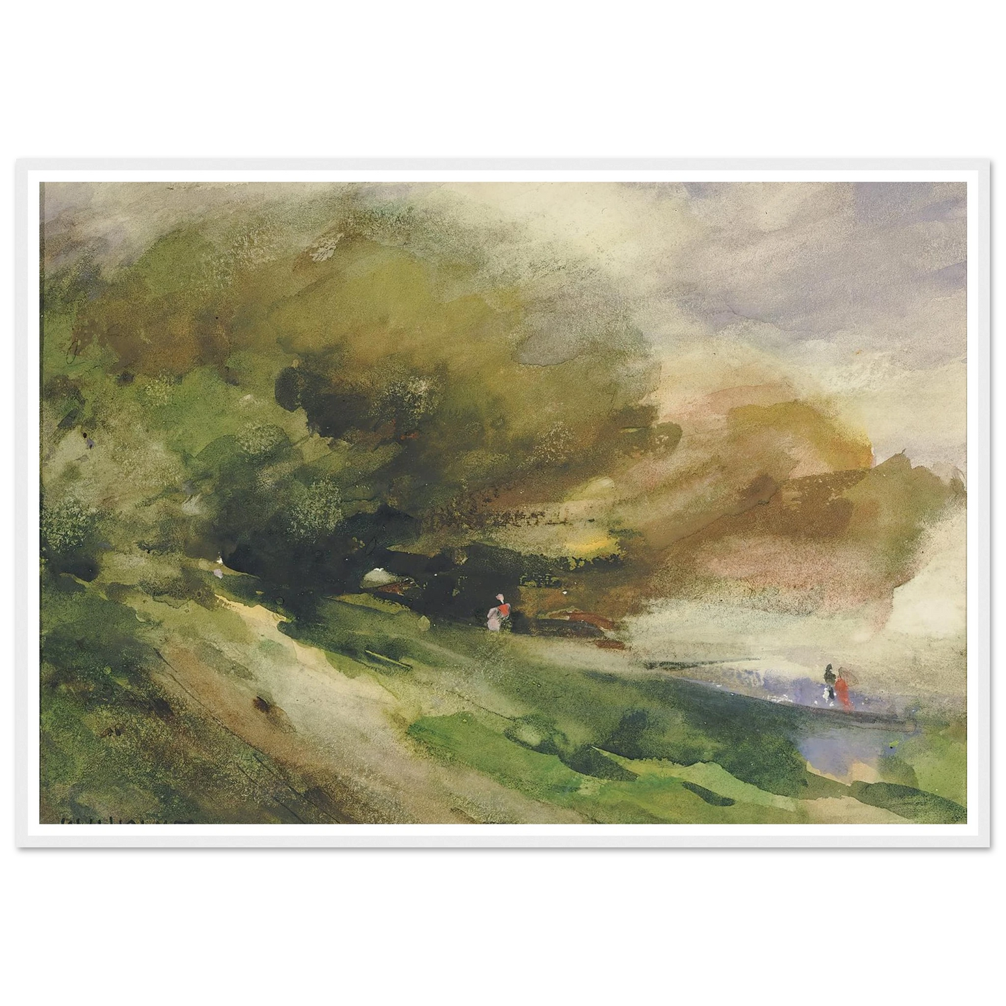 The Shaded Walk (1927) Art Print | William Henry Holmes-Quipham Collections