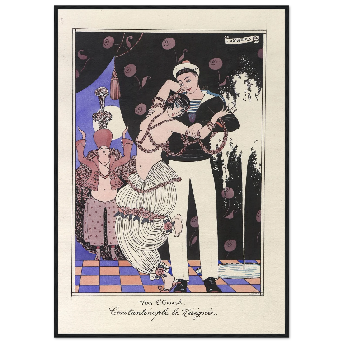 Vers l’Orient. Constantinople la Résignée (1915) Art Print | George Barbier-Quipham Collections