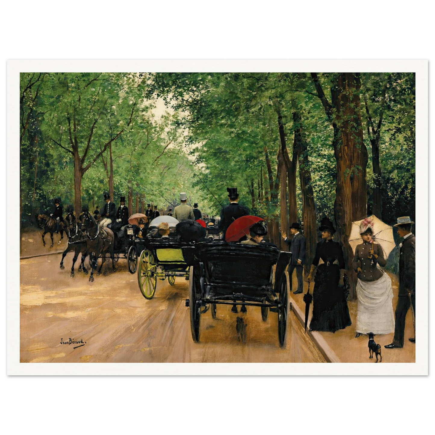 Bois De Boulogne Art Print | Jean Beraud-Quipham Collections