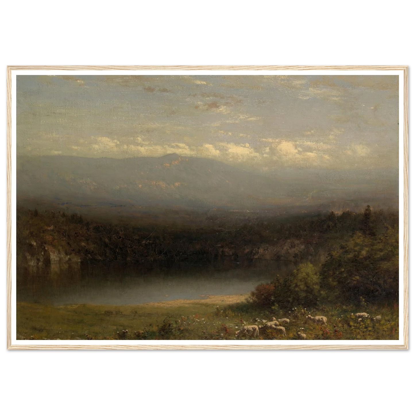 Mountain Lake (1877) Art Print | Alexander Helwig Wyant-Quipham Collections