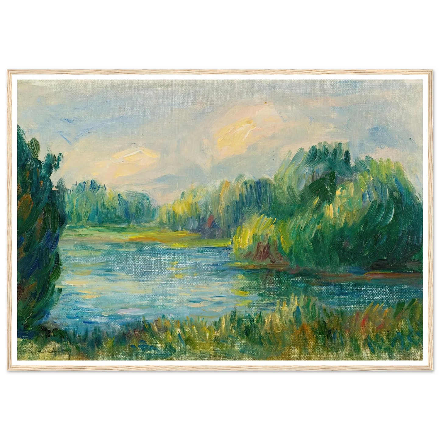 Bord De Rivière Art Print | Pierre Auguste Renoir-Quipham Collections