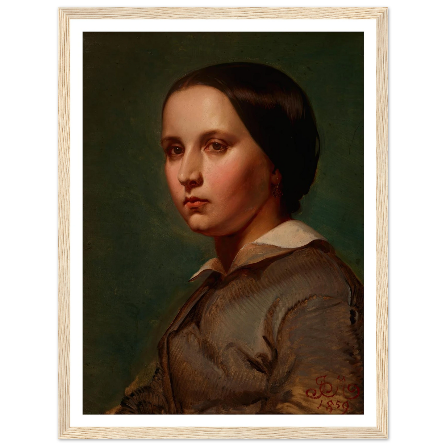 Portrait of Maria Matejko (1859) Art Print | Jan Matejko-Quipham Collections