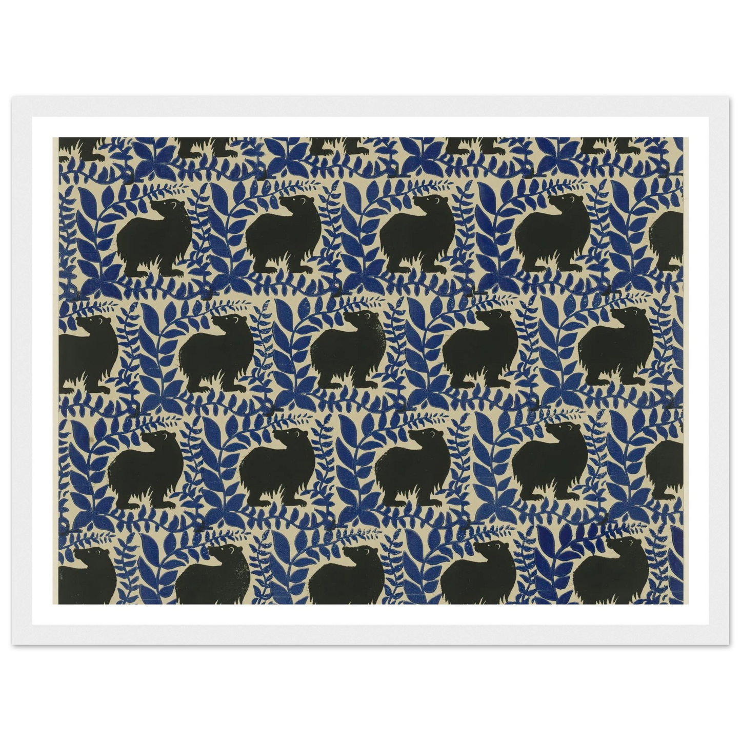 Buntpapier (Bären) (1902 - 1906) Art Print | Maria von Uchatius-Quipham Collections