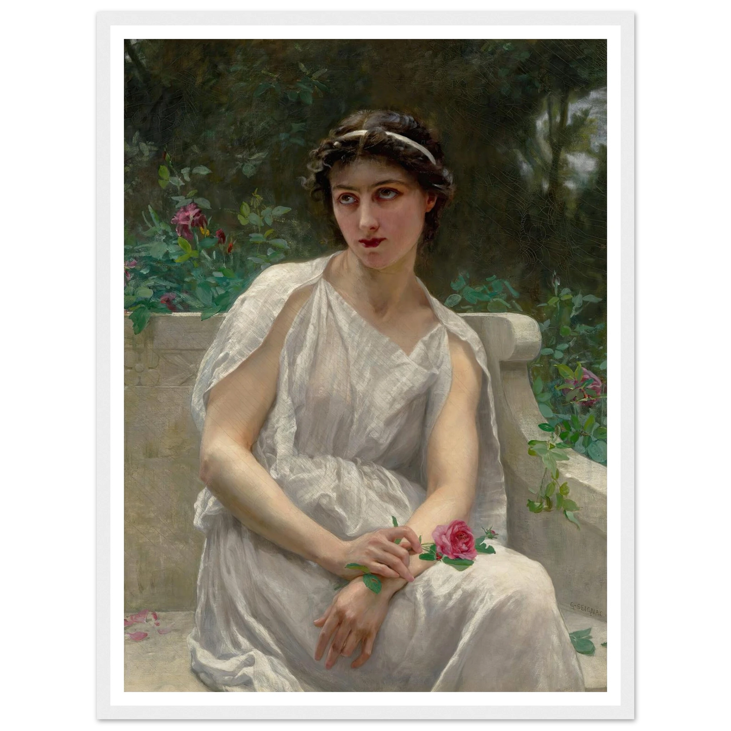 The Red Rose Art Print | Guillaume Seignac-Quipham Collections