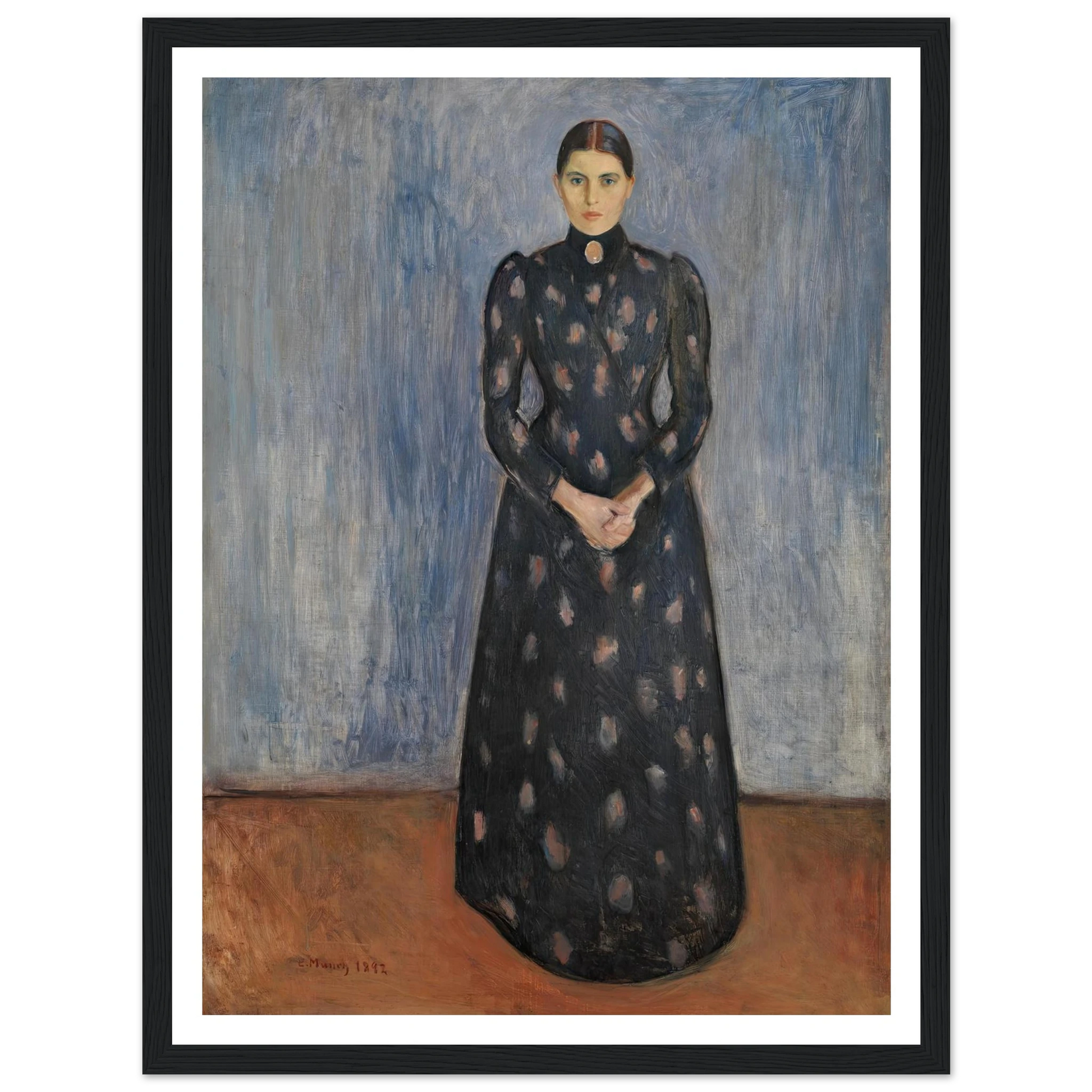 Inger in Black and Violet (1892) Art Print | Edvard Munch-Quipham Collections