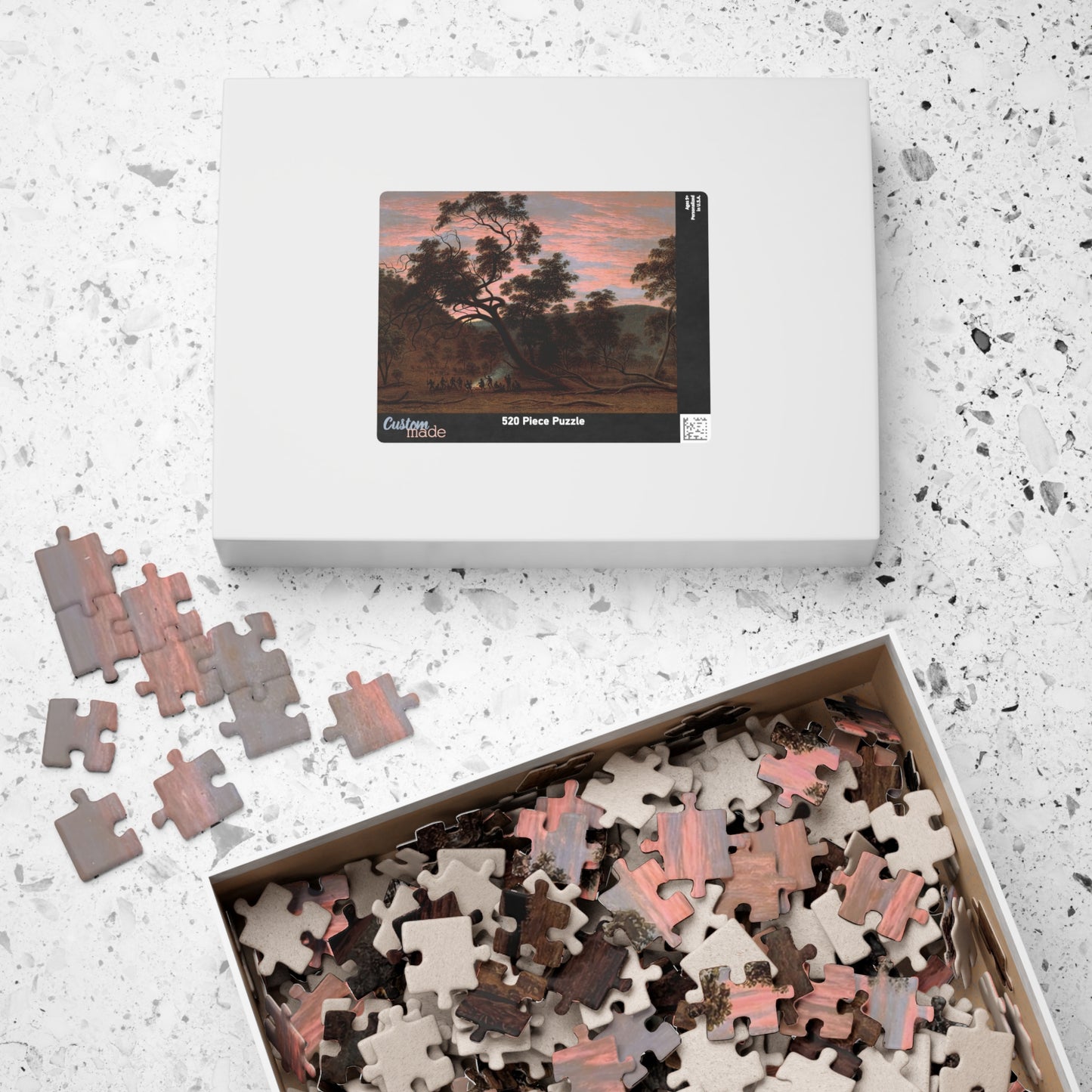 A corroboree of natives in Mills Plains Puzzle | John Glover-Quipham Collections