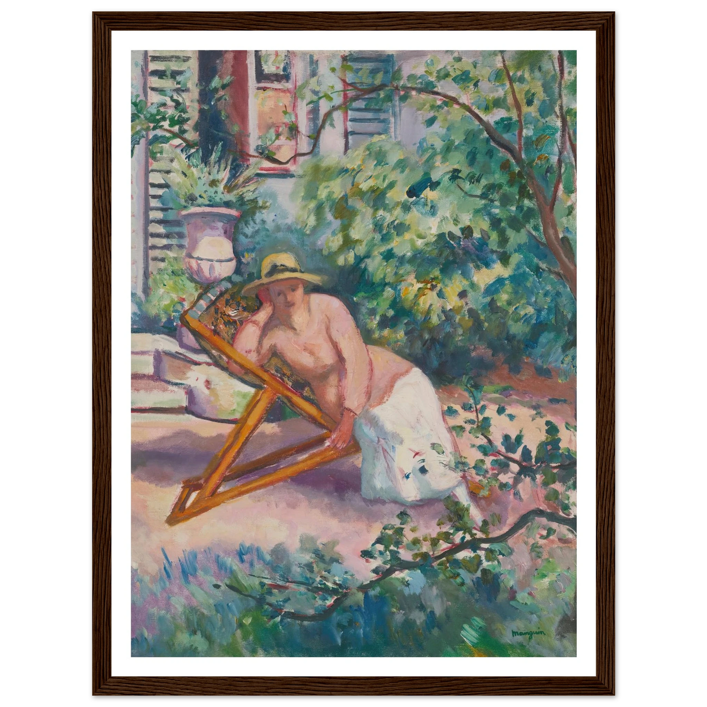 Jeanne Dans Le Jardin De Neuilly (1919) Art Print | Henri Manguin-Quipham Collections