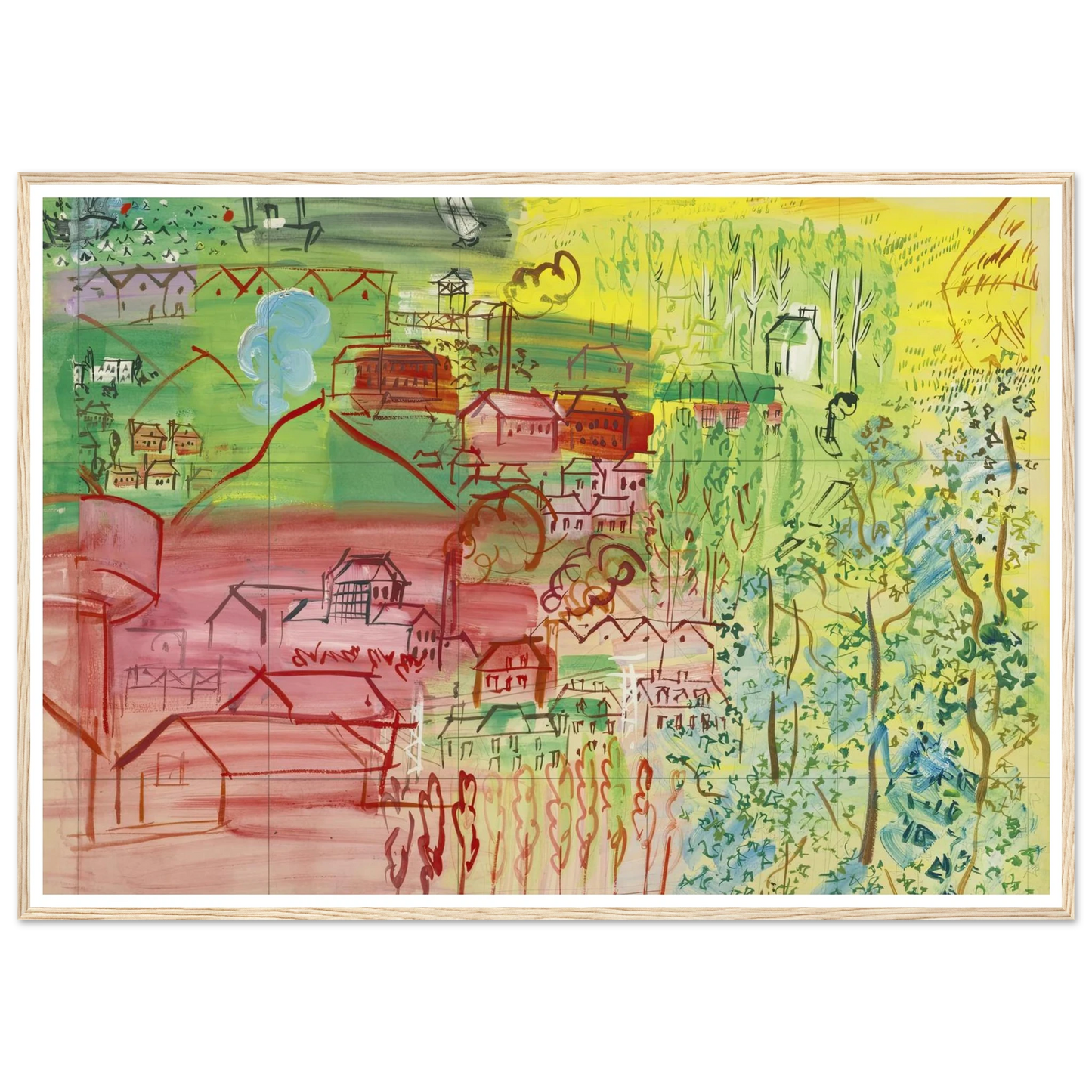 étude pour la fée electricité Art Print | Raoul Dufy-Quipham Collections