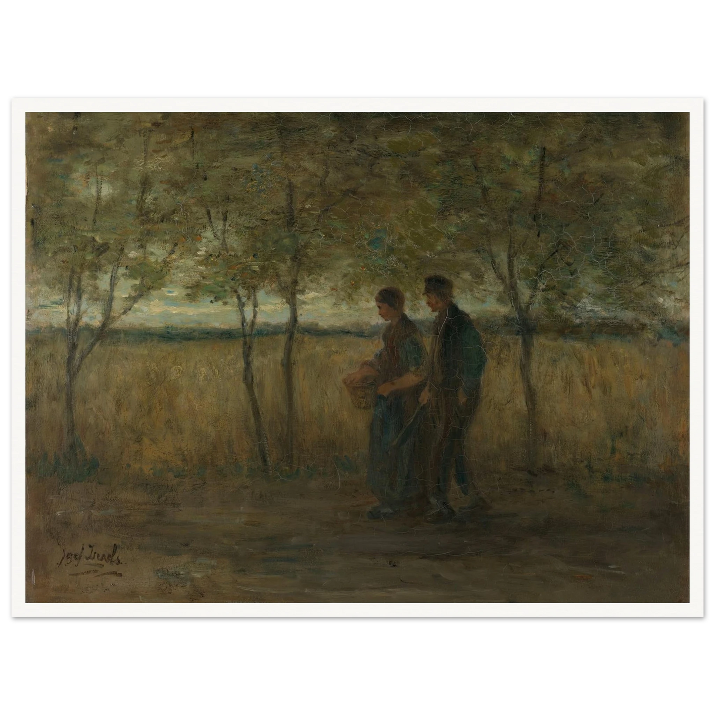 ‘Turning homewards’ (1860 - 1911) Art Print | Jozef Israels-Quipham Collections