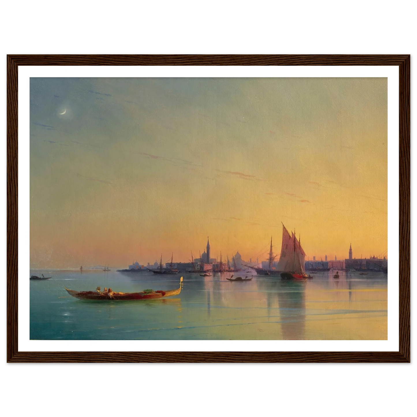 Venice at sunset (1873) Art Print | Ivan Konstantinovich Aivazovsky-Quipham Collections