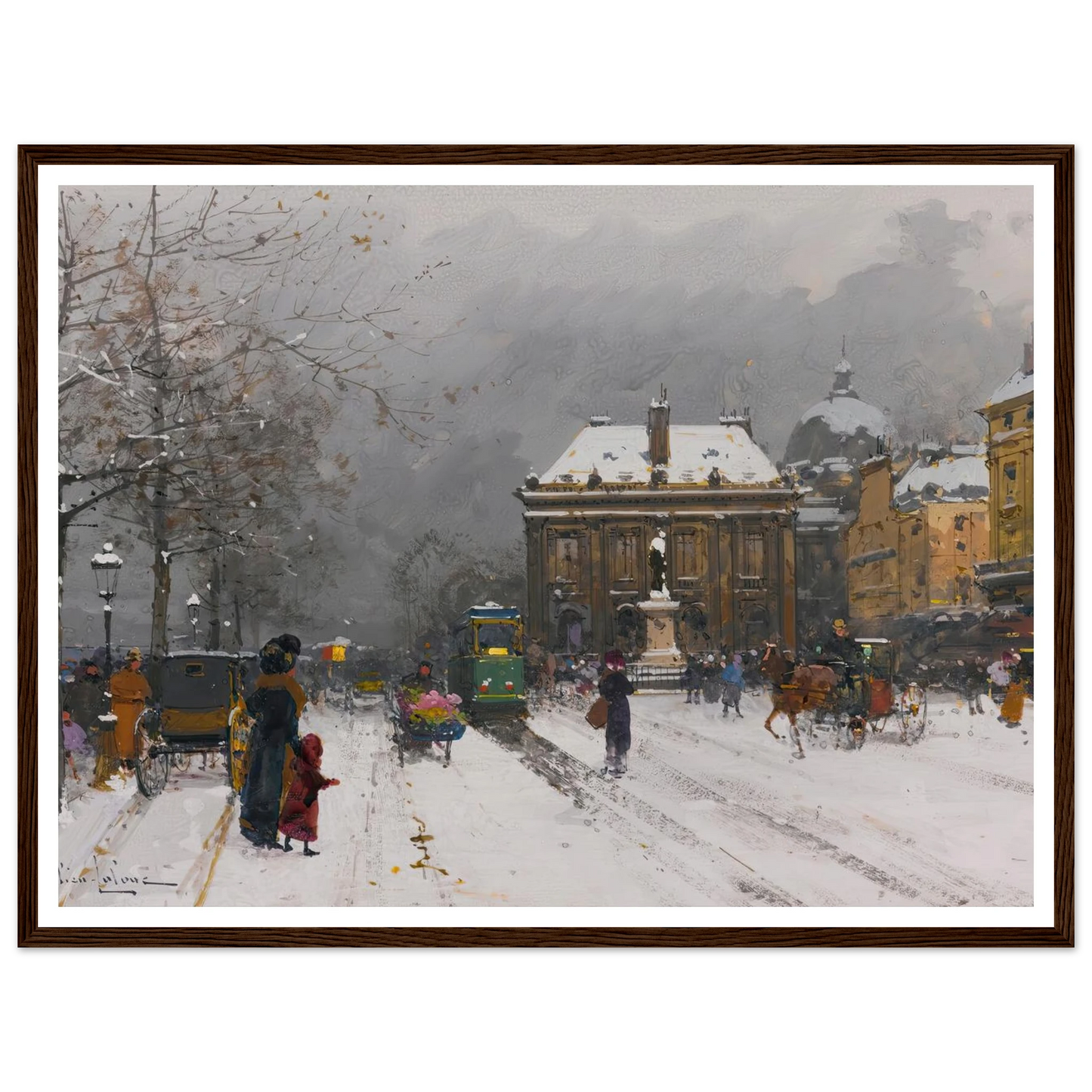 L’institut (Temps Mauvais) Art Print | Eugene Galien Laloue-Quipham Collections