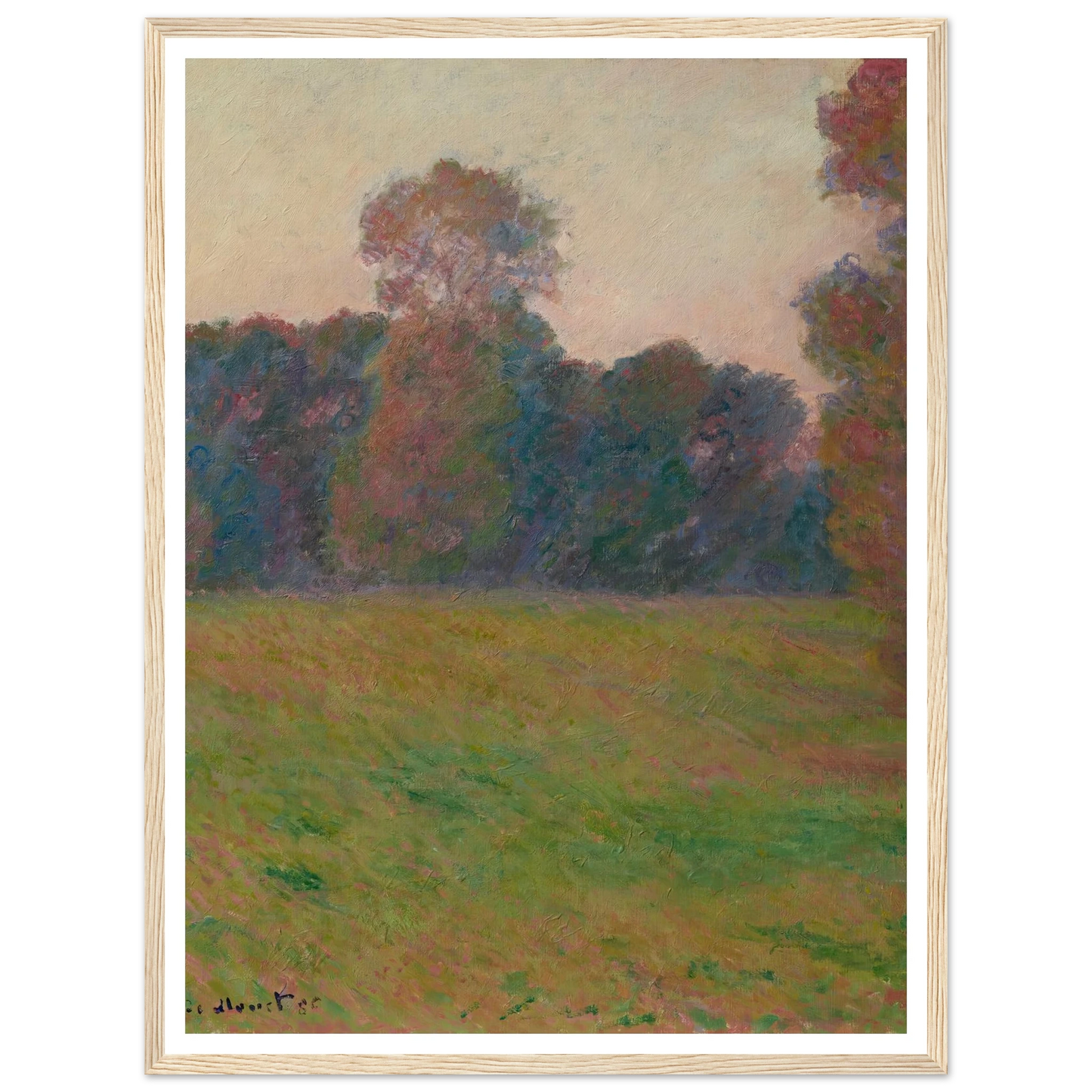 Prairie à Giverny (1886) Art Print | Claude Monet-Quipham Collections
