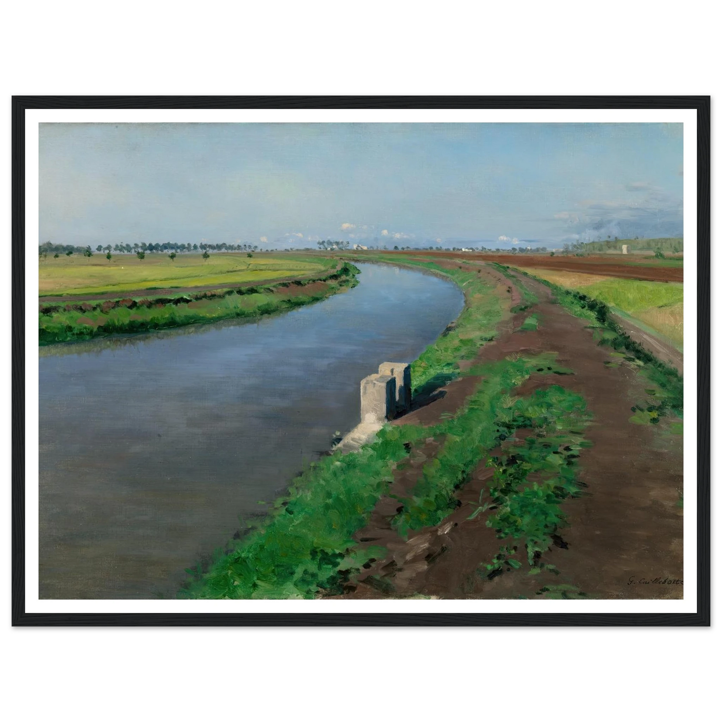 Banks of a Canal, near Naples (c.1872) Art Print | Gustave Caillebotte-Quipham Collections