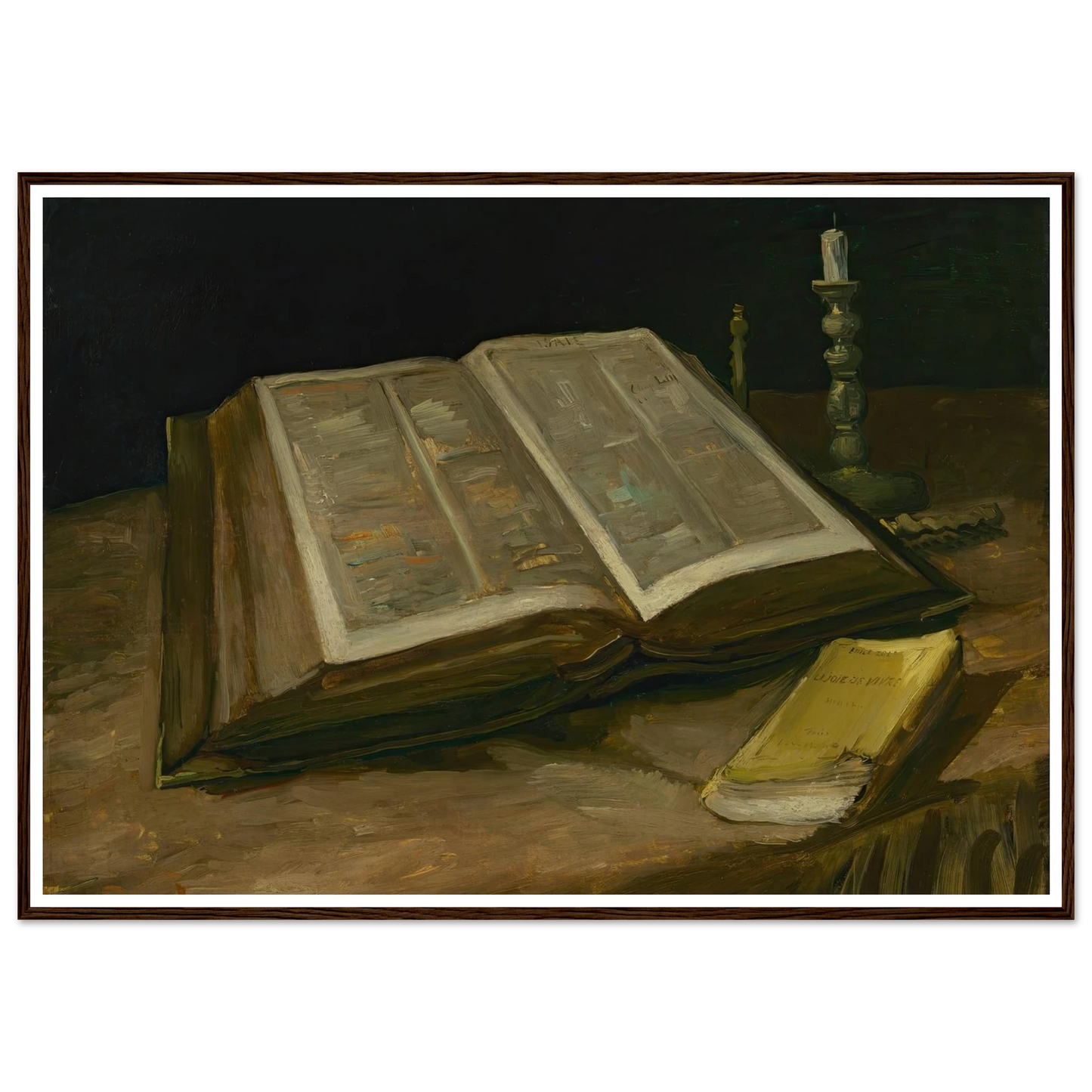 Still Life with Bible (1885) Art Print | Vincent van Gogh-Quipham Collections