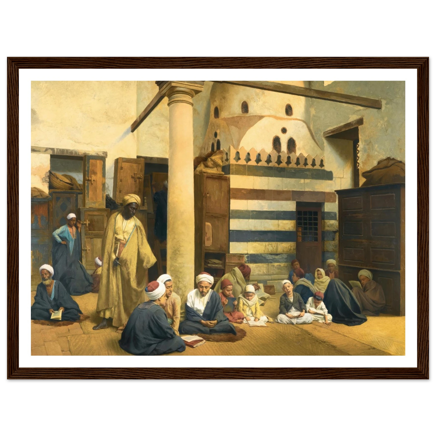 In the Madrasa (1890) Art Print | Ludwig Deutsch-Quipham Collections