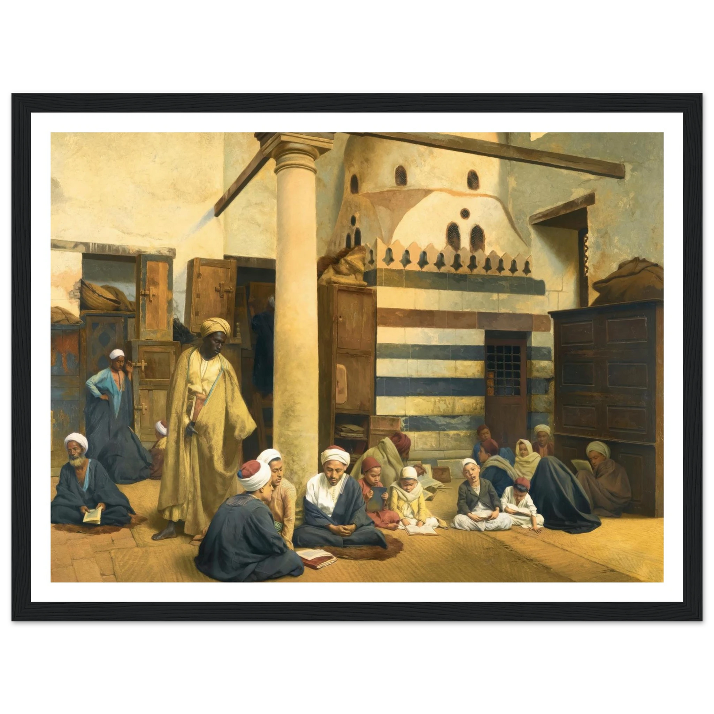 In the Madrasa (1890) Art Print | Ludwig Deutsch-Quipham Collections
