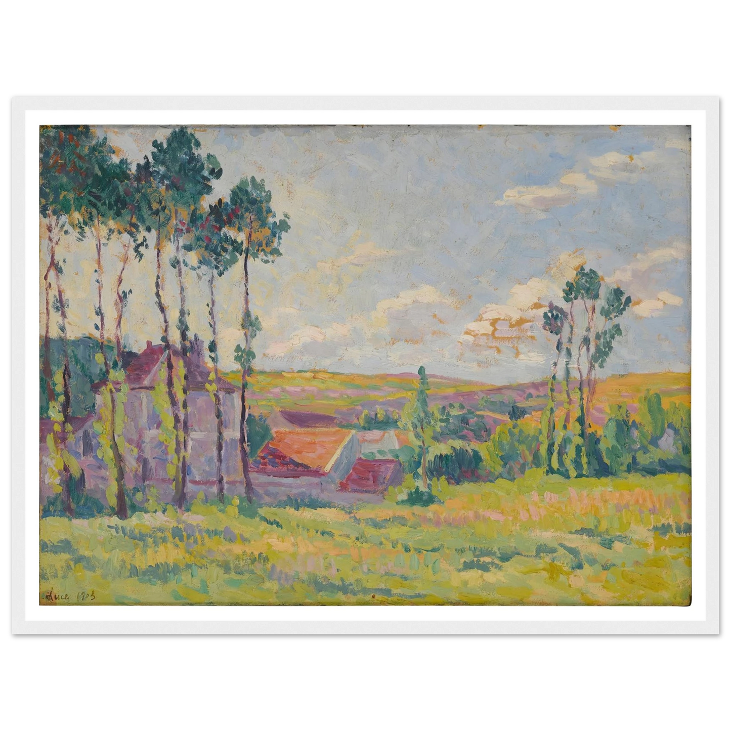 Moulineux, la teinderie (1903) Art Print | Maximilien Luce-Quipham Collections