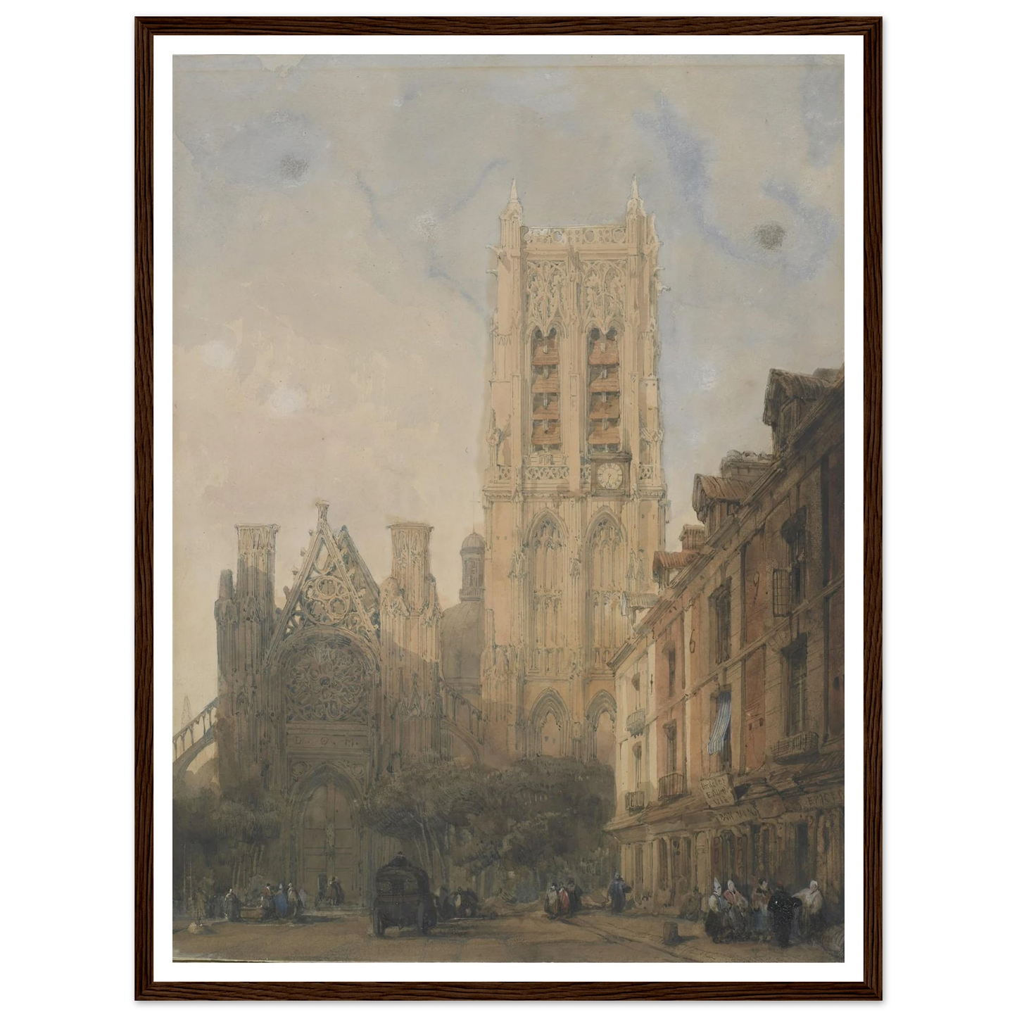 Church of St. Jacques, Dieppe Art Print | David Roberts-Quipham Collections
