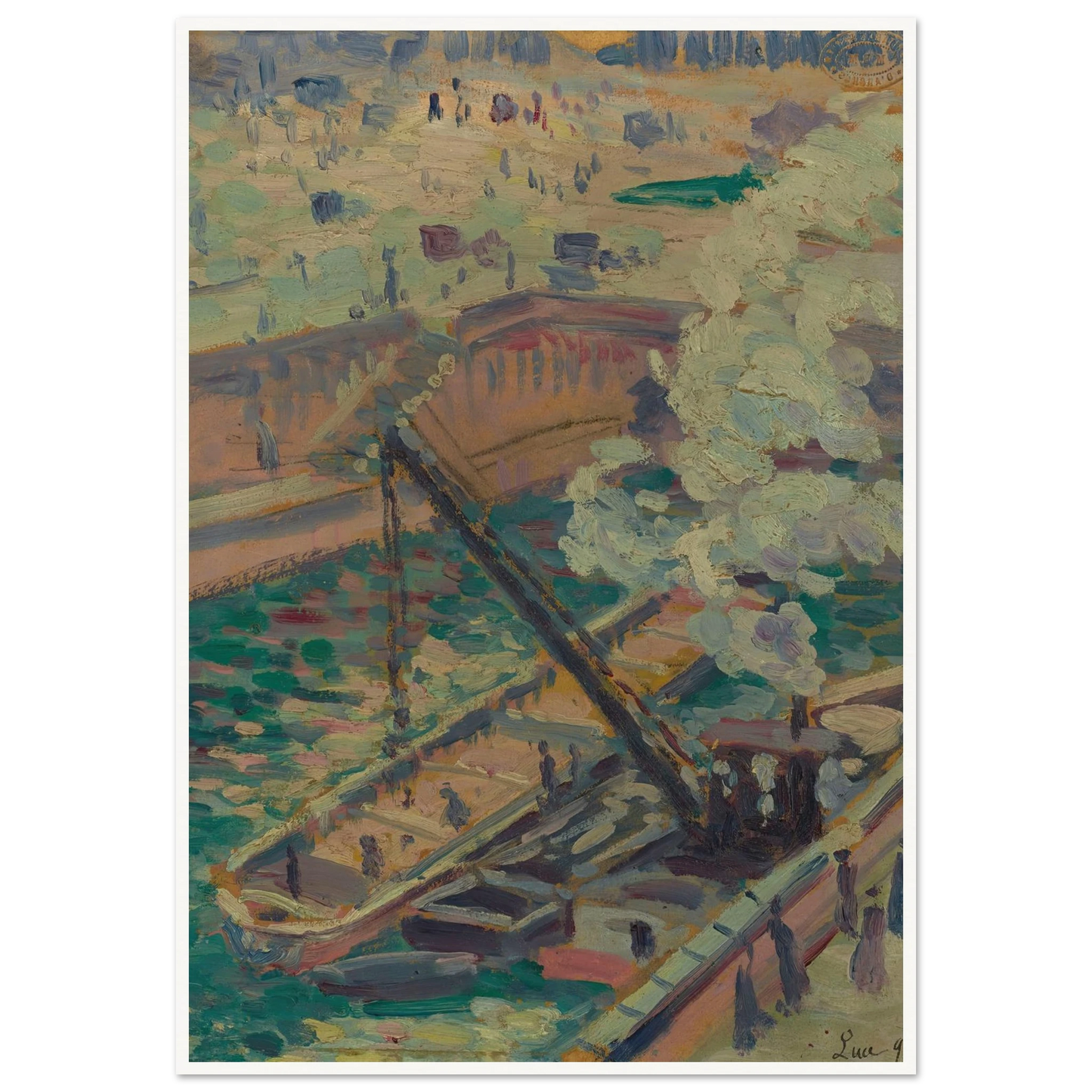 Pochade pour Notre-Dame (1899) Art Print | Maximilien Luce-Quipham Collections