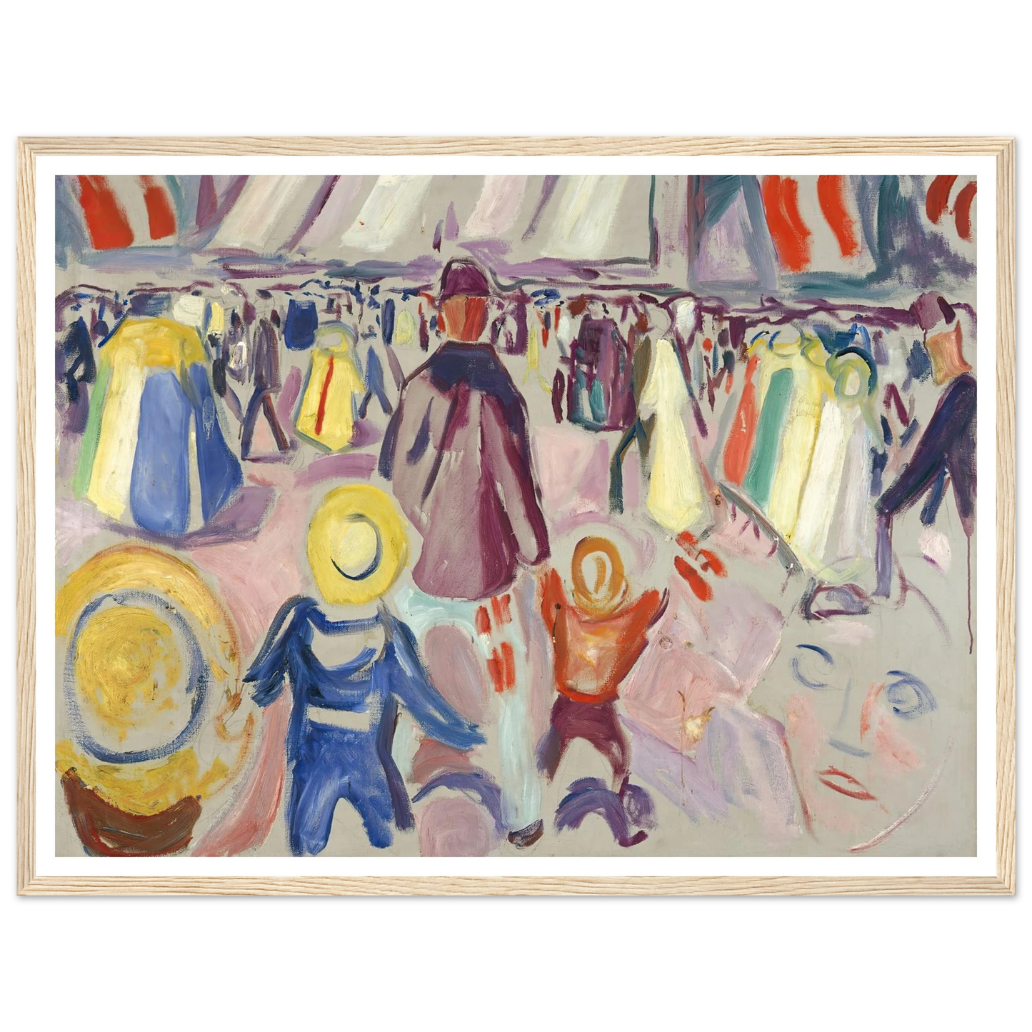 17th of May in a Small, Norwegian Town (1919) Art Print | Edvard Munch-Quipham Collections
