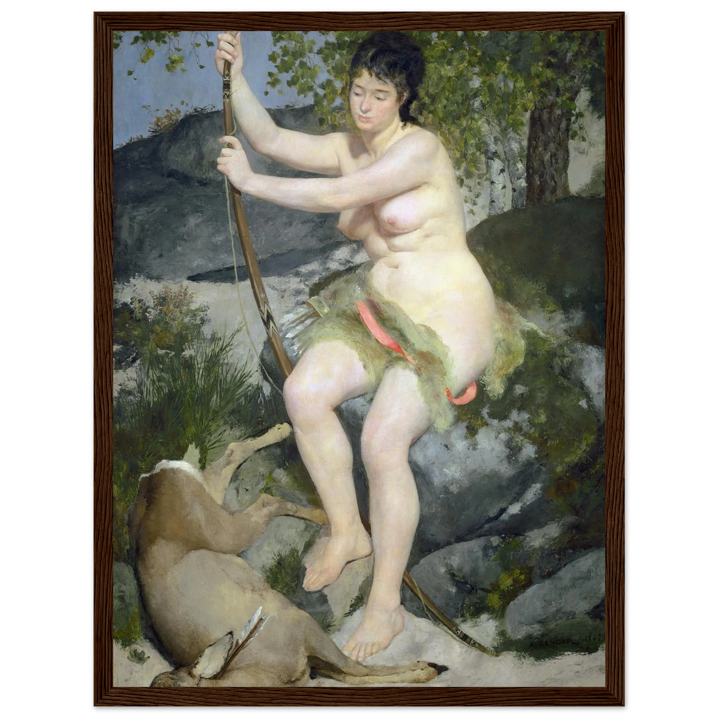 Diana (1867) Art Print | Pierre Auguste Renoir-Quipham Collections