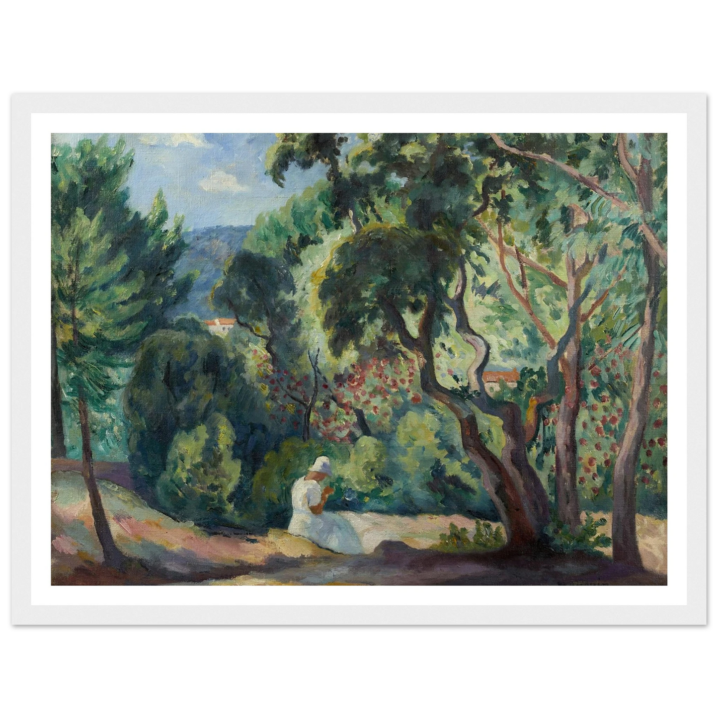 Sous-bois à la Moutte, Saint-Tropez (1921) Art Print | Henri Manguin-Quipham Collections