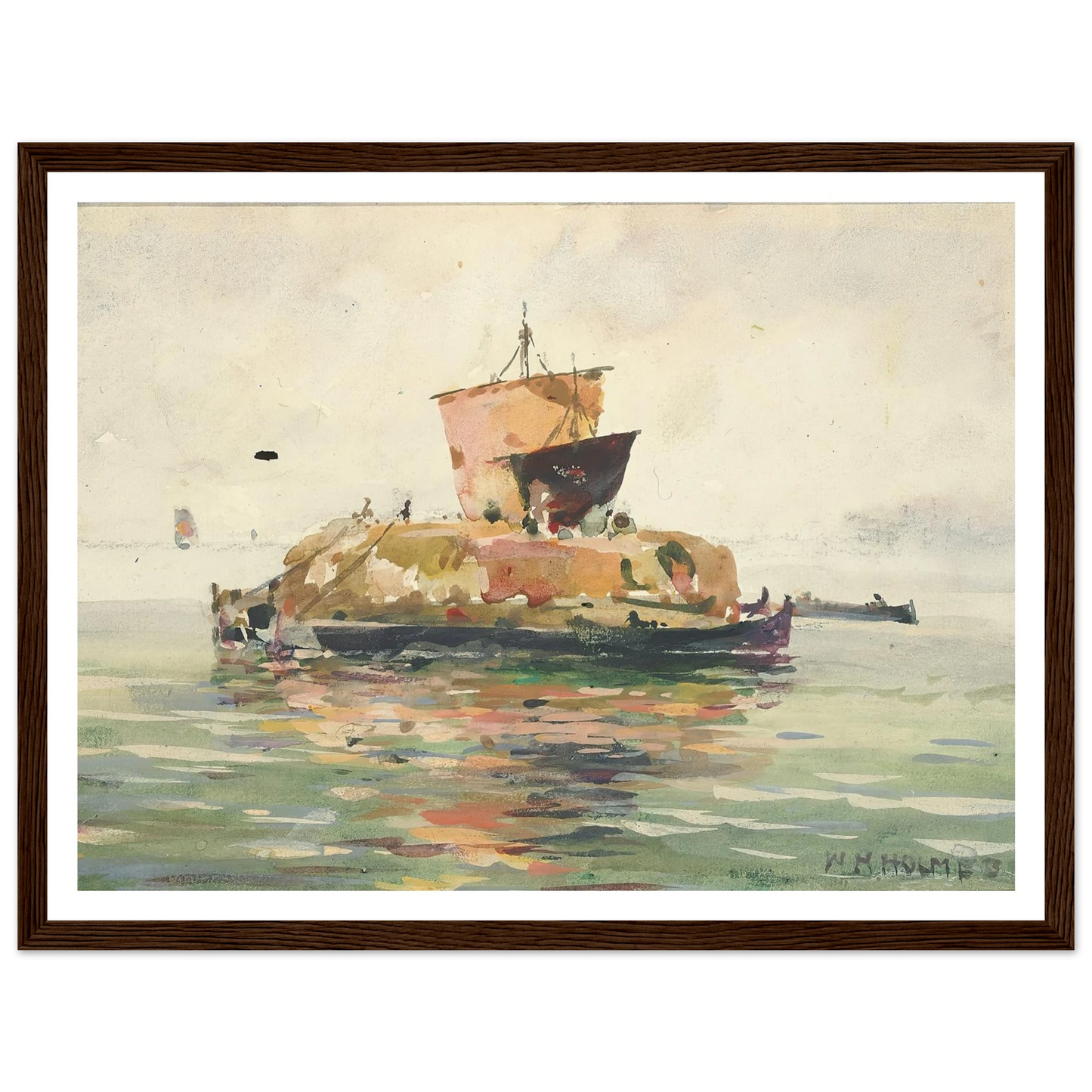 Venetian Freight Boats Art Print | William Henry Holmes-Quipham Collections