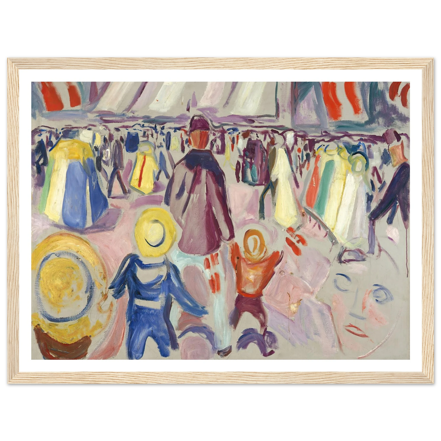 17th of May in a Small, Norwegian Town (1919) Art Print | Edvard Munch-Quipham Collections