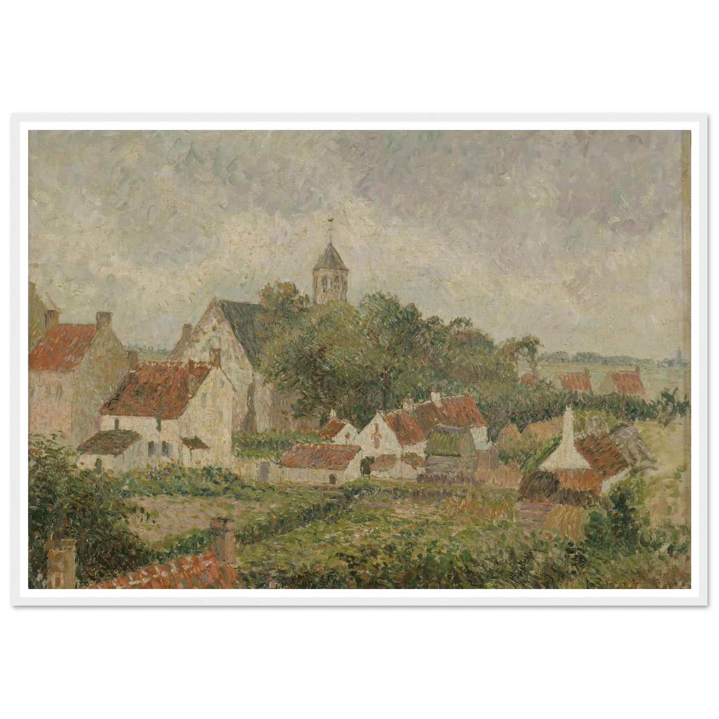Le village de Knocke (1894) Art Print | Camille Pissarro-Quipham Collections