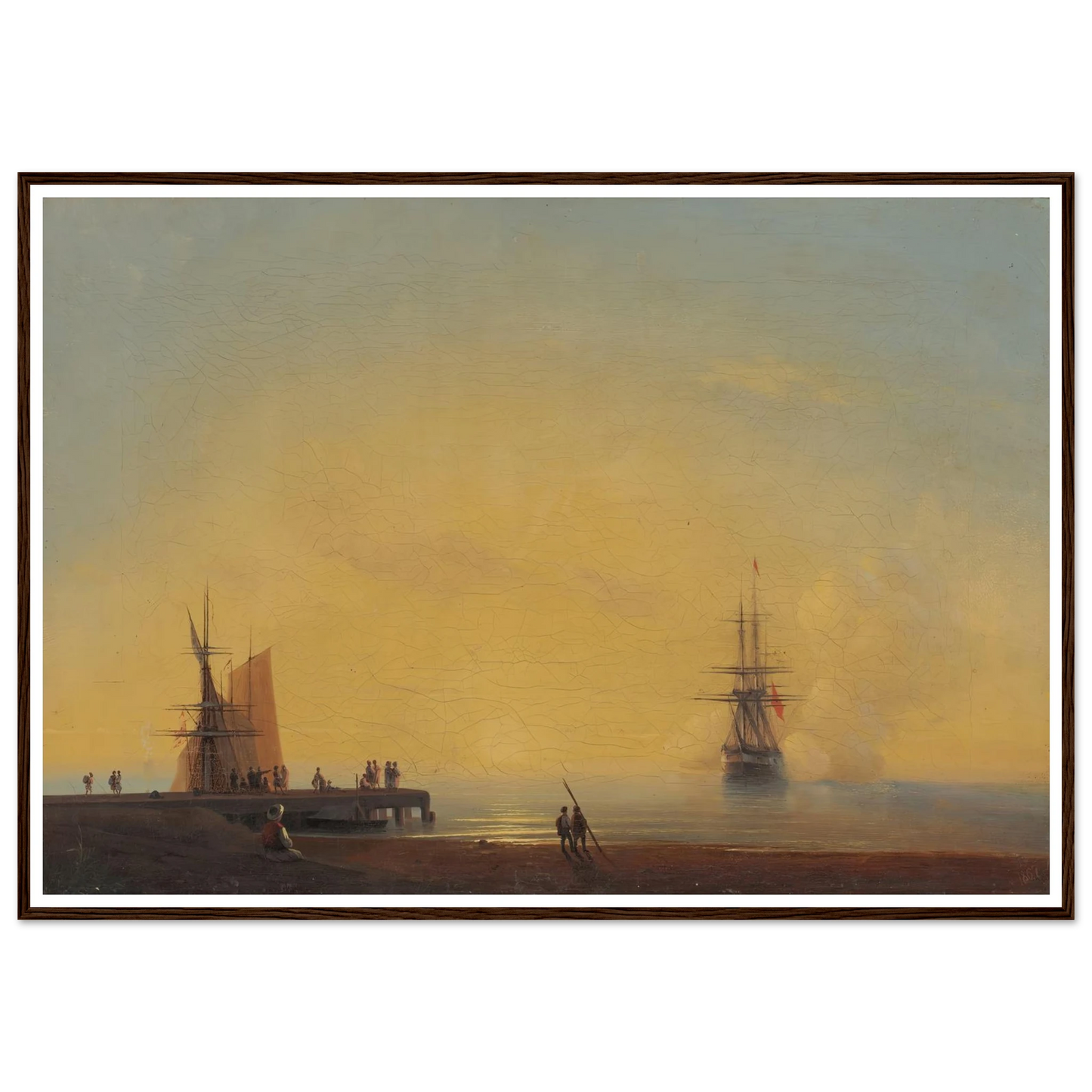 In the roads, Evening (1867) Art Print | Ivan Konstantinovich Aivazovsky-Quipham Collections