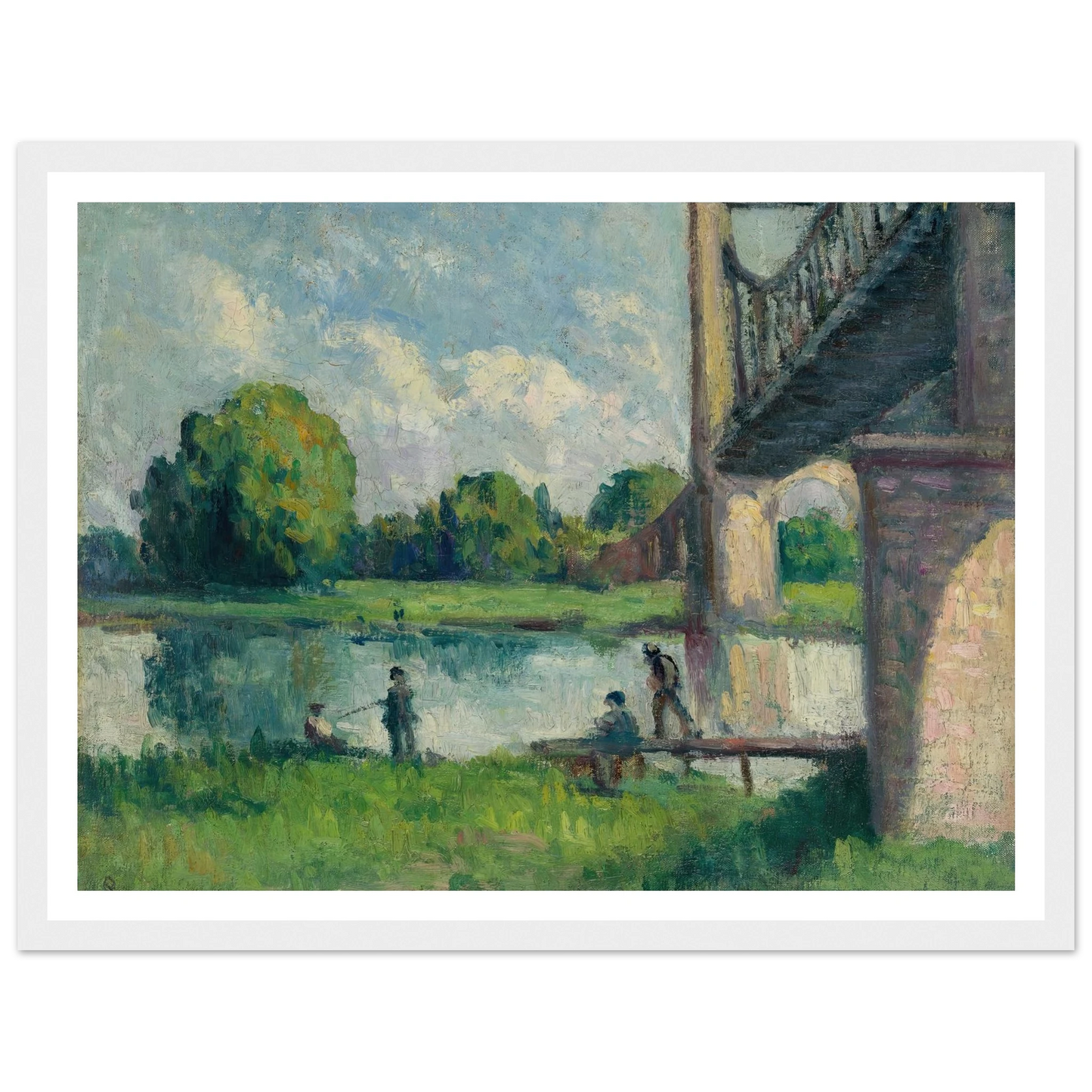 Pont Aux Environs D’angers (1916) Art Print | Maximilien Luce-Quipham Collections
