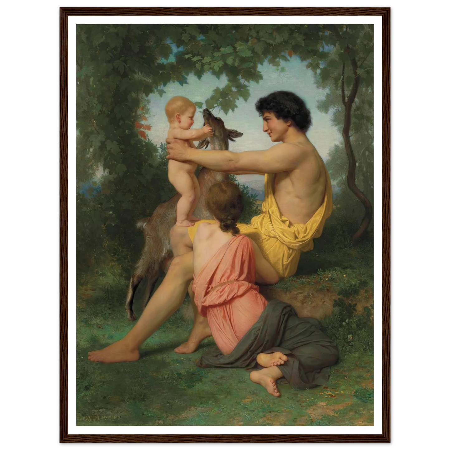 Idylle; famille antique Art Print | William Bouguereau-Quipham Collections