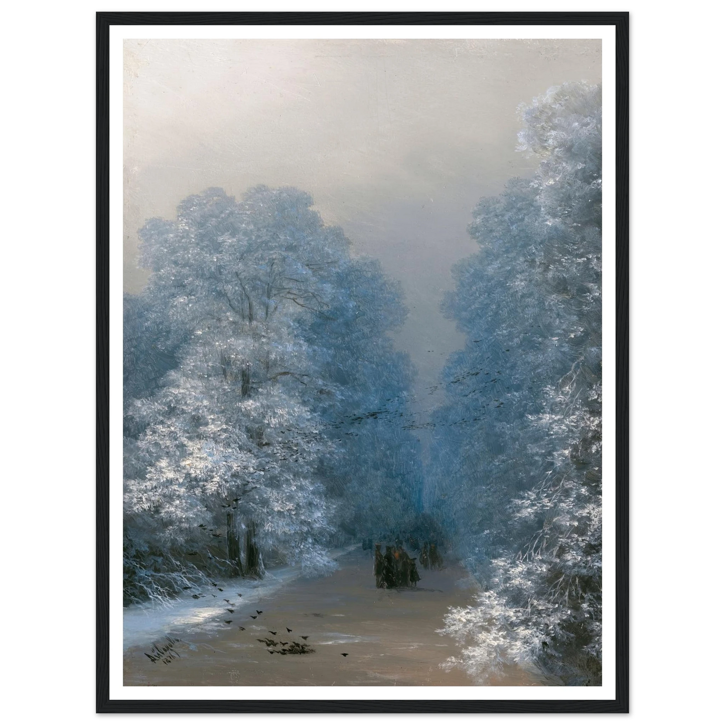 Winter Landscape (1876) Art Print | Ivan Konstantinovich Aivazovsky-Quipham Collections