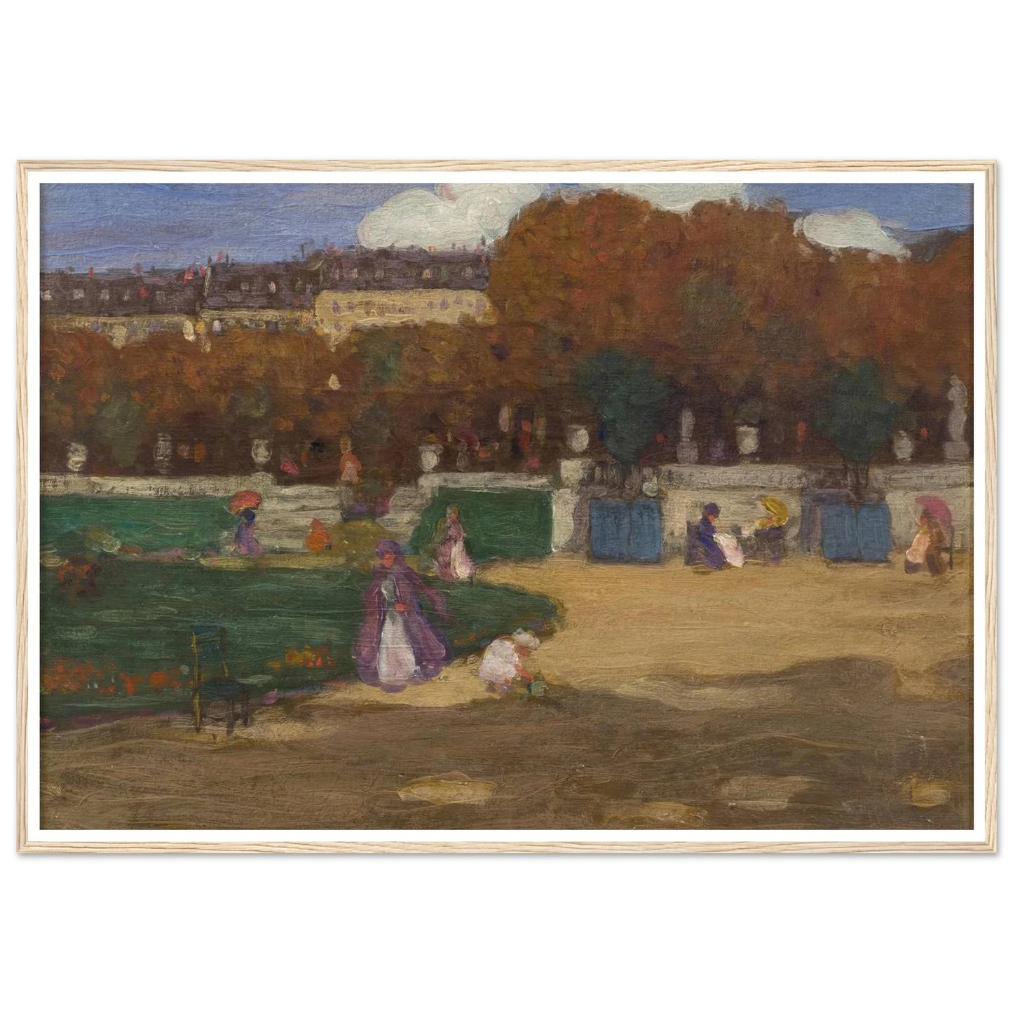 Luxembourg Gardens, Paris (1902) Art Print | Frederick Carl Frieseke-Quipham Collections