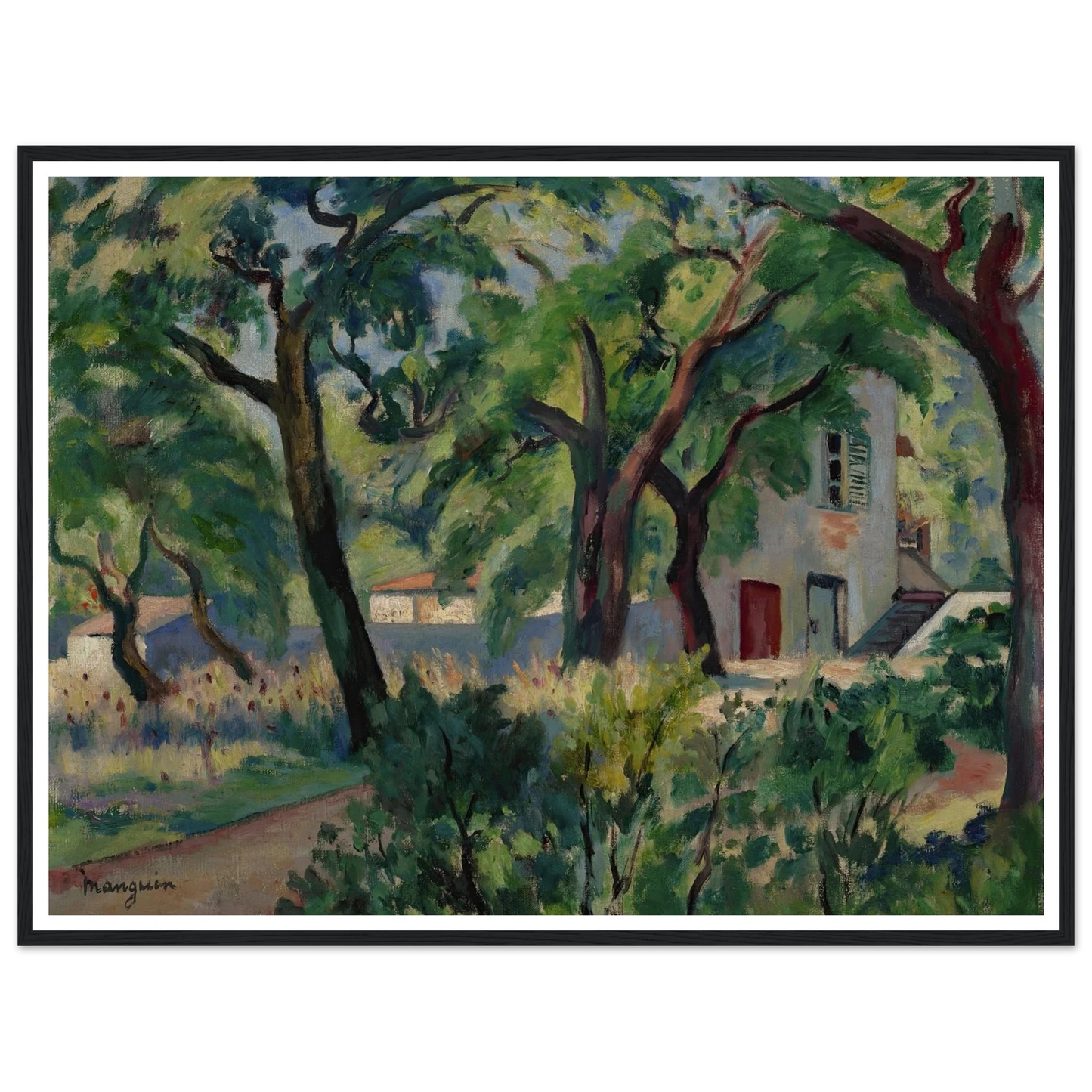 La Maison dans la forêt, Saint-Tropez (1924) Art Print | Henri Manguin-Quipham Collections